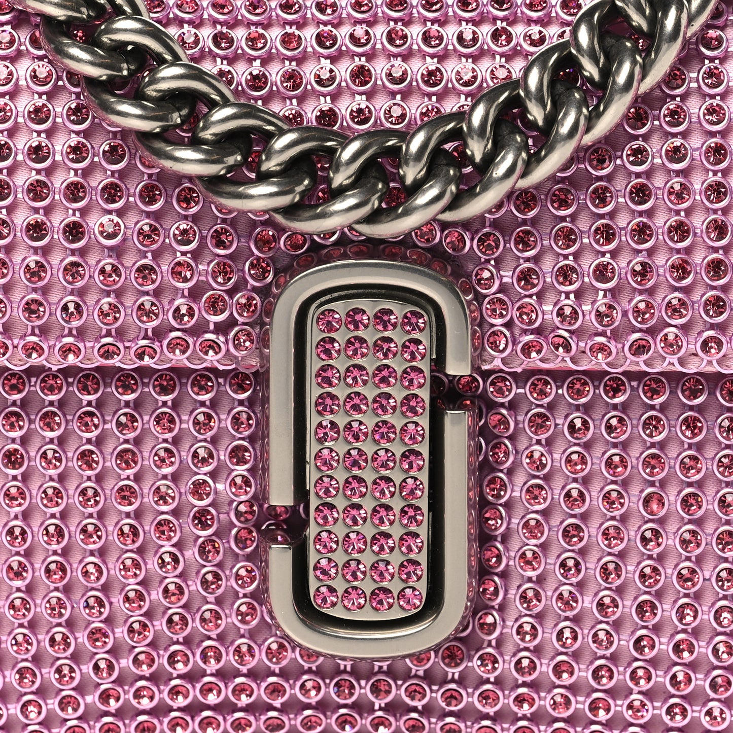 The Rhinestone J Marc Mini Shoulder Bag Petal Pink
