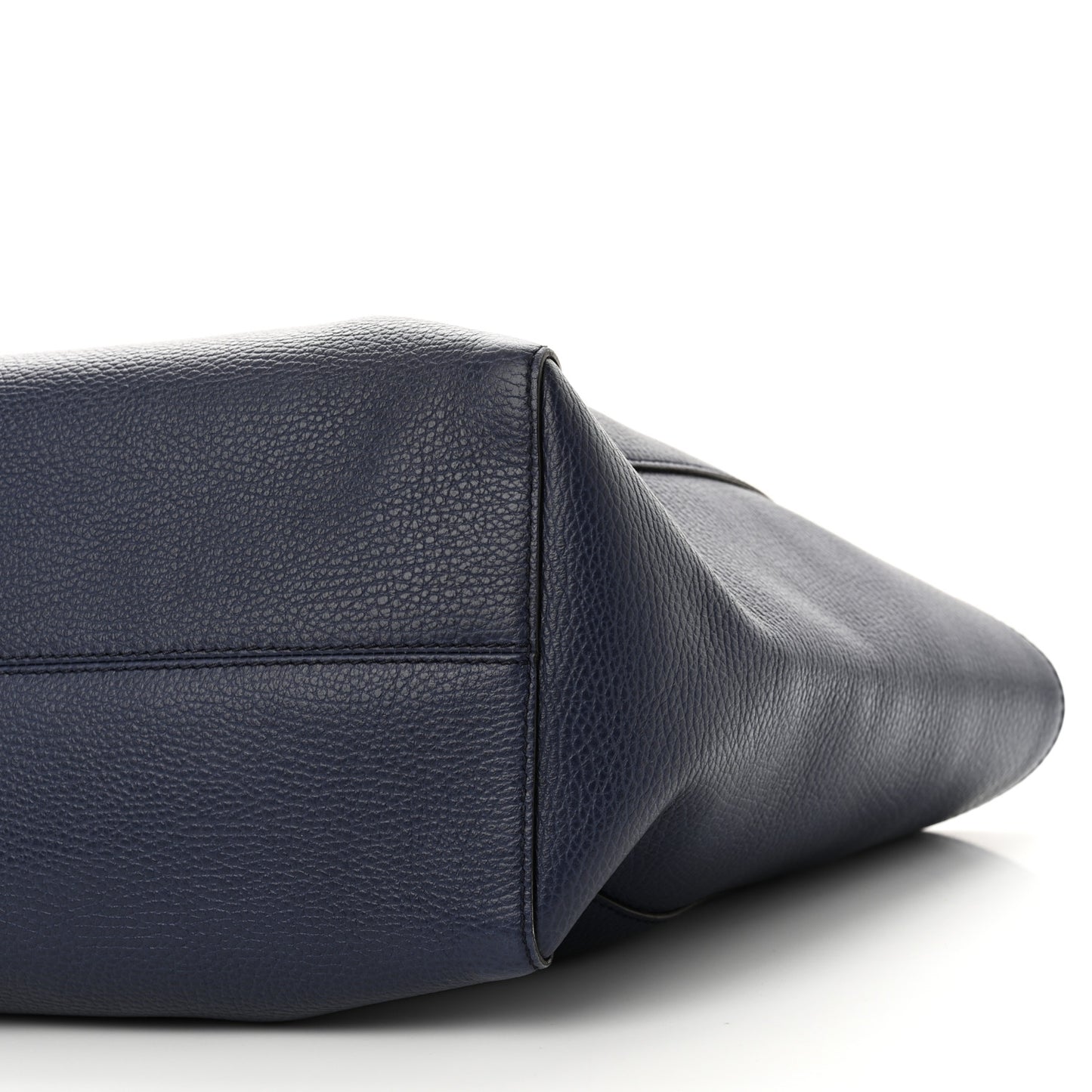 Dollar Calfskin Medium Swing Tote Marine Deep Cobalt