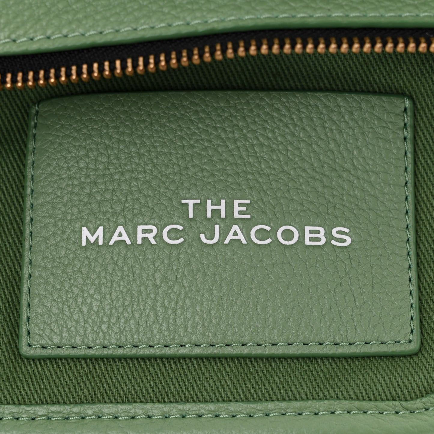 Grained Calfskin Small The Tote Bag Aspen Green