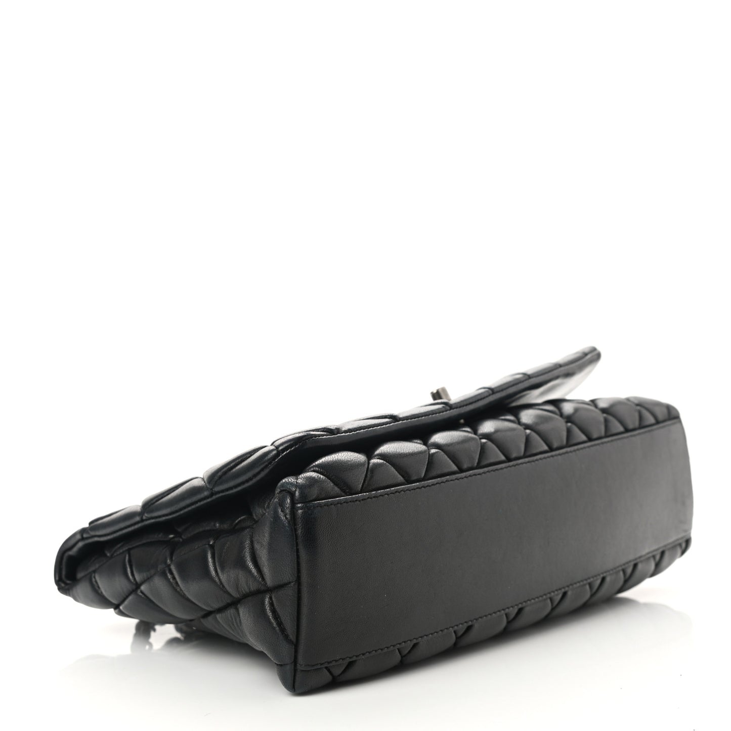 Lambskin Large New Bubble Flap Black