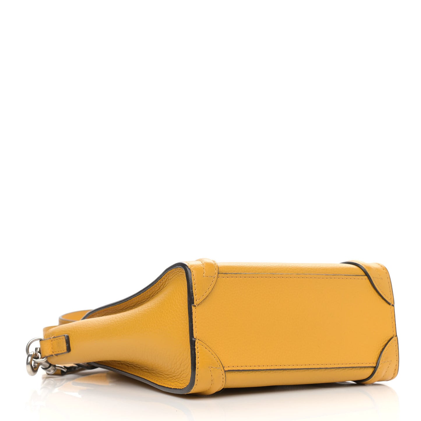 Drummed Calfskin Nano Luggage Ocre