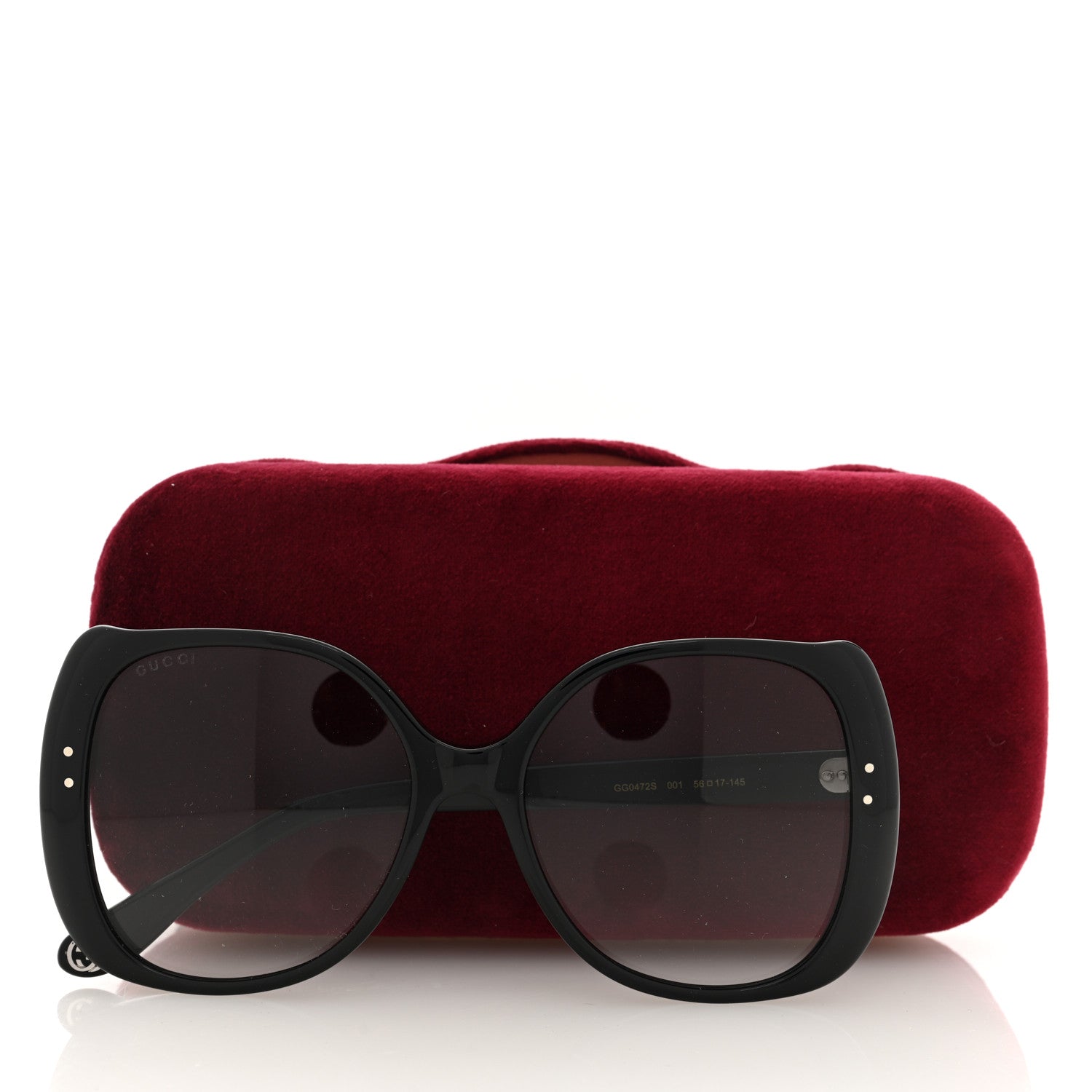Gucci Acetate Square Frame Sunglasses GG0472S Black 7 of 8