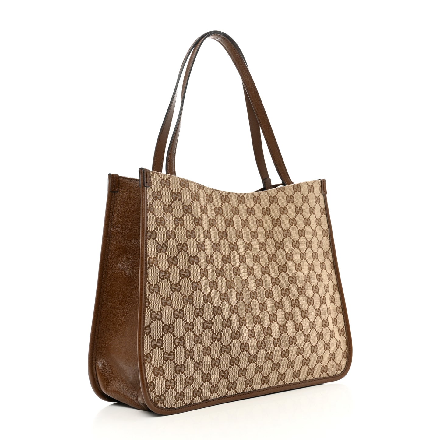 Monogram Horsebit 1955 Tote Bag Beige Brown Sugar