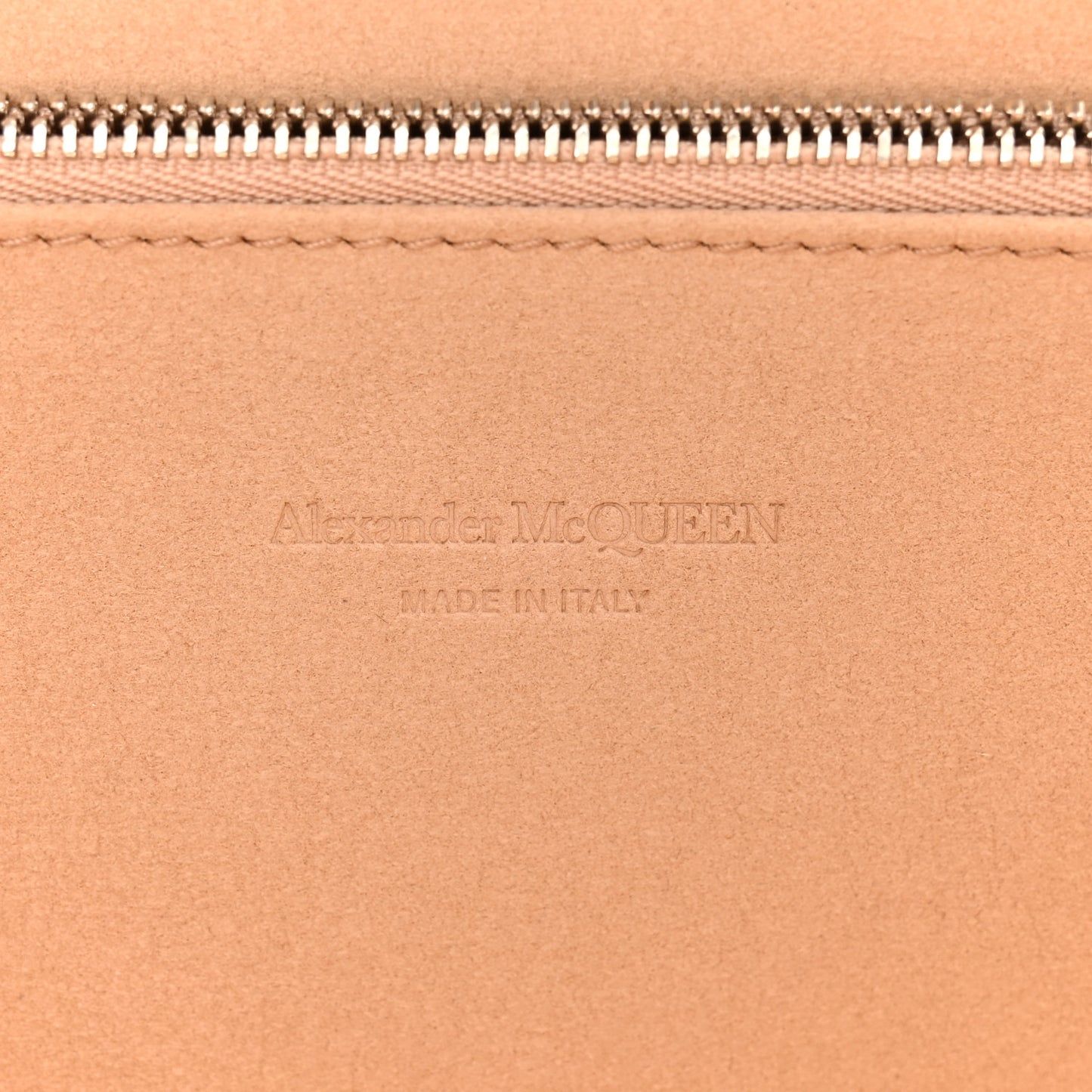 ALEXANDER MCQUEEN Calfskin Crocodile Embossed Knuckle Flat Clutch Black