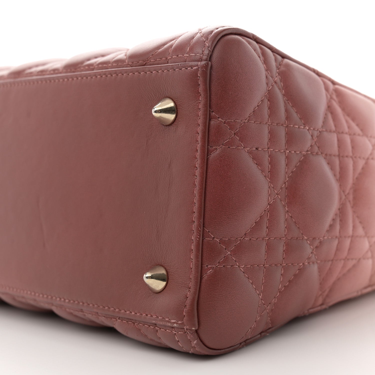 Christian Dior Lambskin Cannage Gradient Medium Lady Dior Pink 10 of 13
