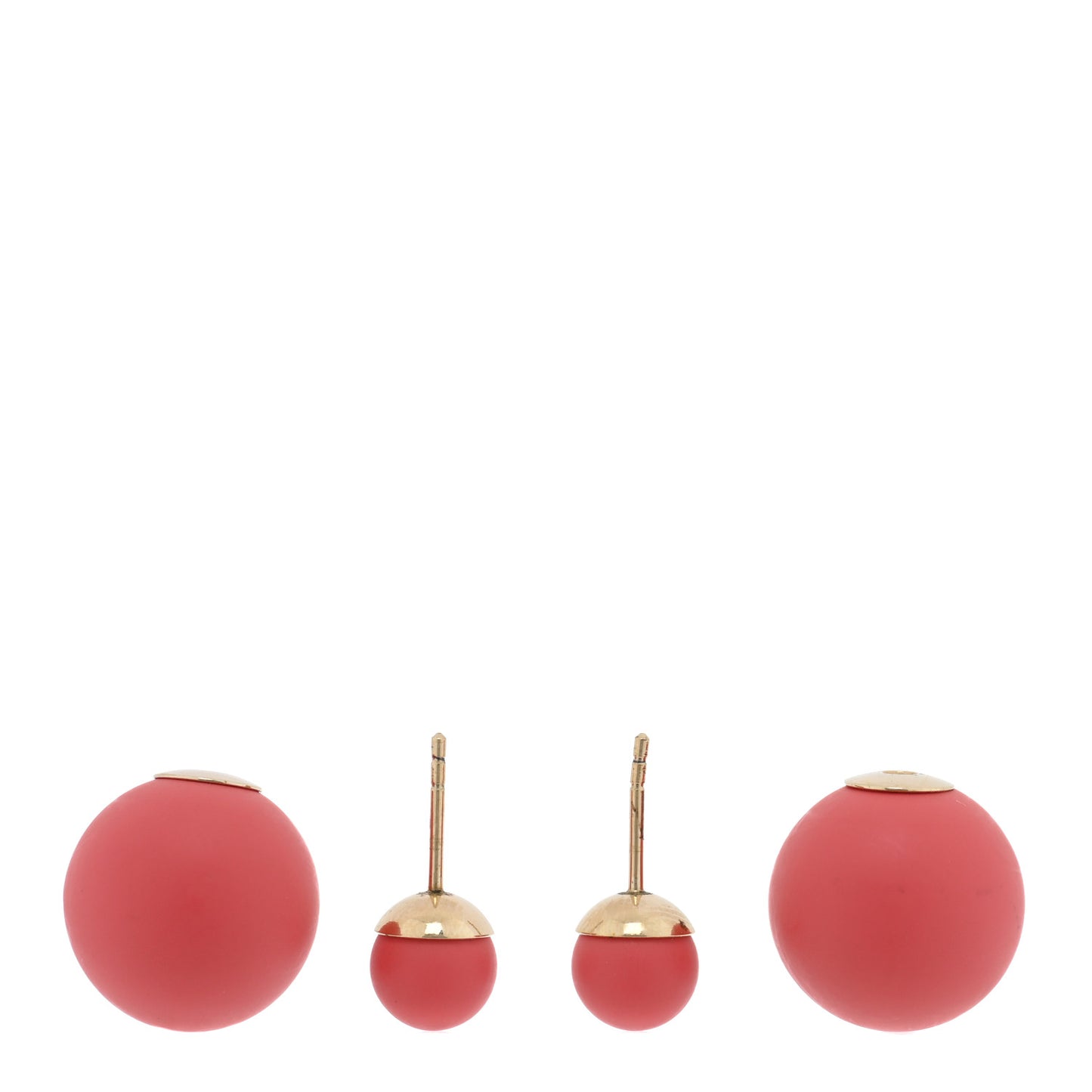 Mise En Dior Tribal Earrings Matte Pink