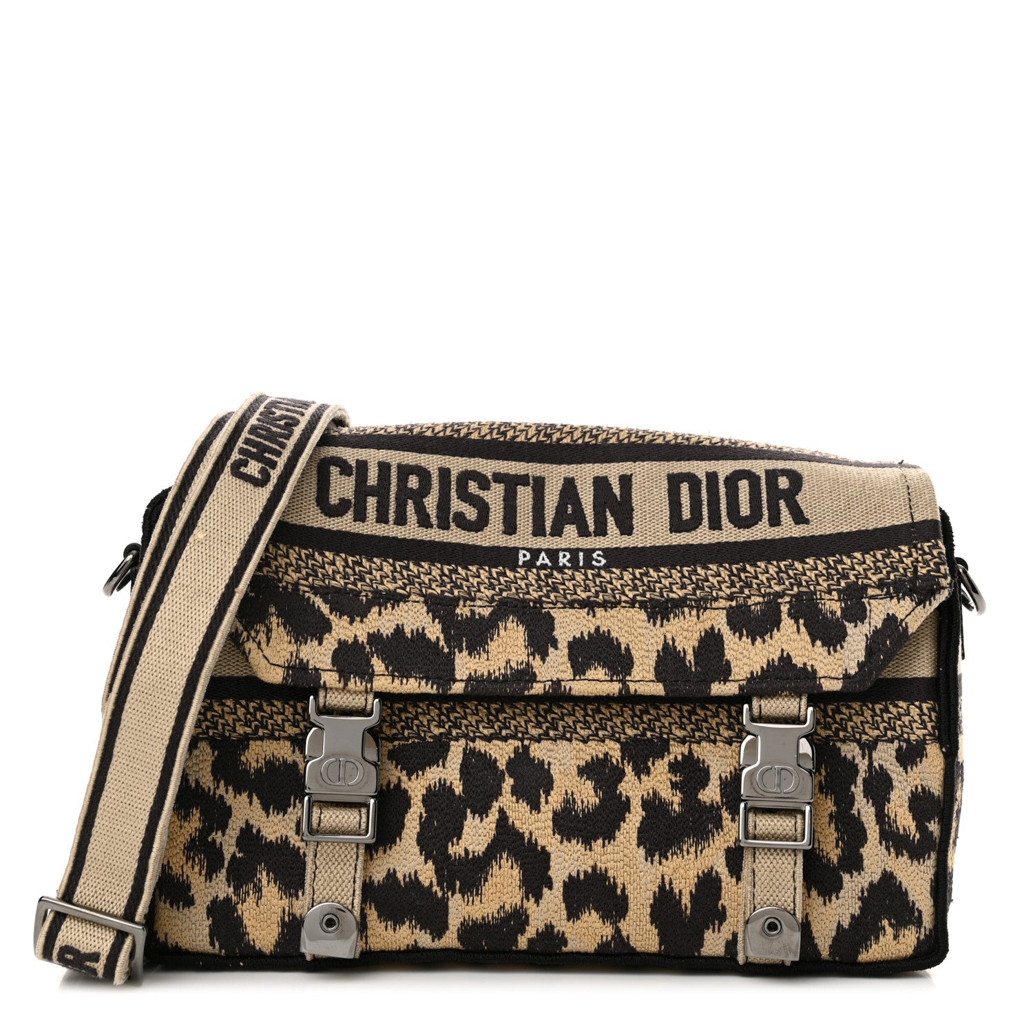 Christian Dior Canvas Mizza Embroidered Small Diorcamp Messenger Beige 1 of 17