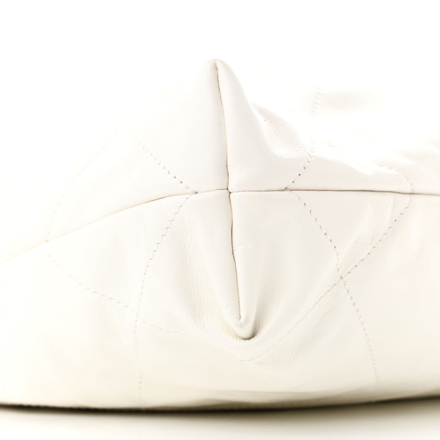 Calfskin Quilted Small Chanel 22 White