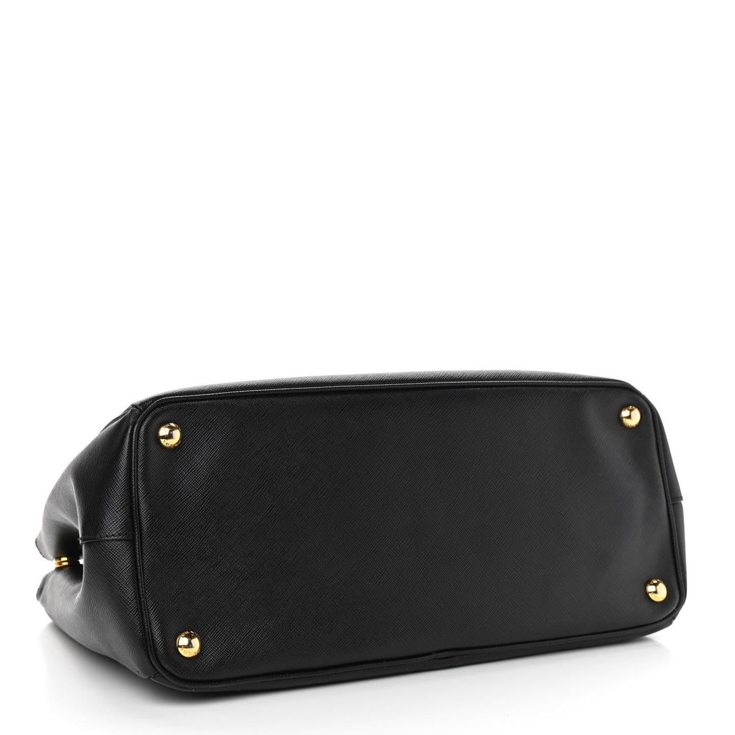 Saffiano Medium Galleria Double Zip Tote Black