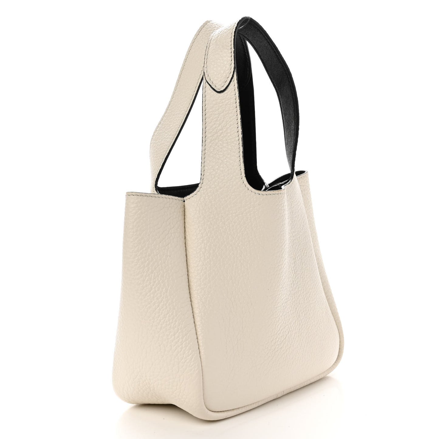 Vitello Daino Soft Mini Dynamique Tote Talco Black