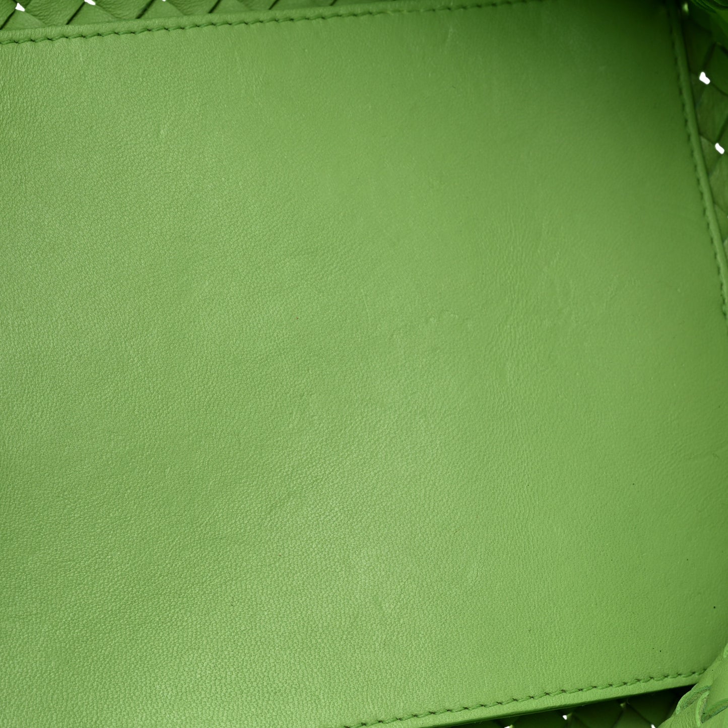 Nappa Intrecciato Tote Bag Green