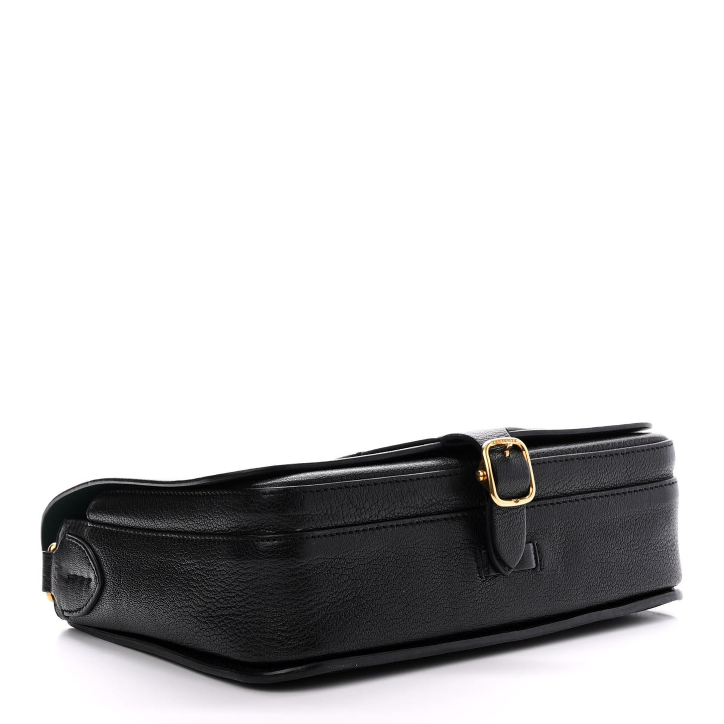Calfskin Square Satchel Black