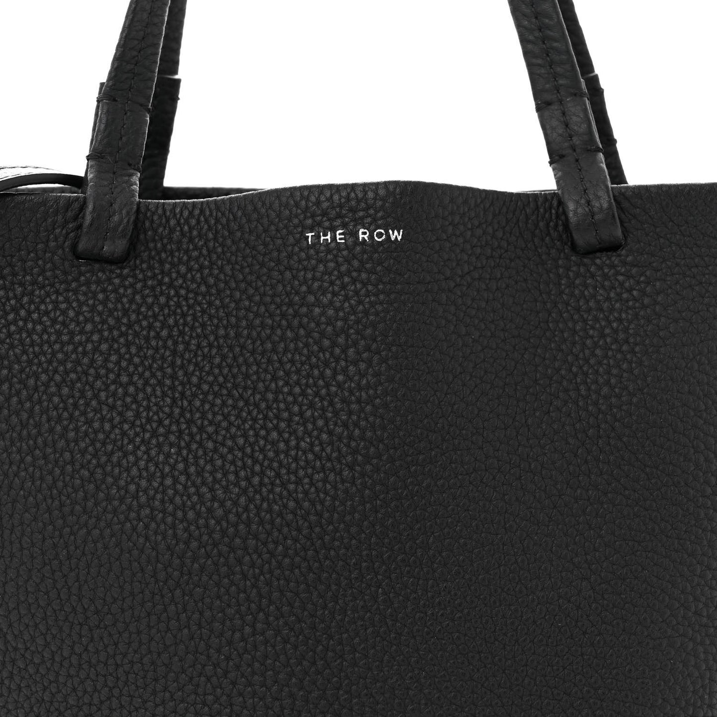 Grained Calfskin Small Park Tote Black