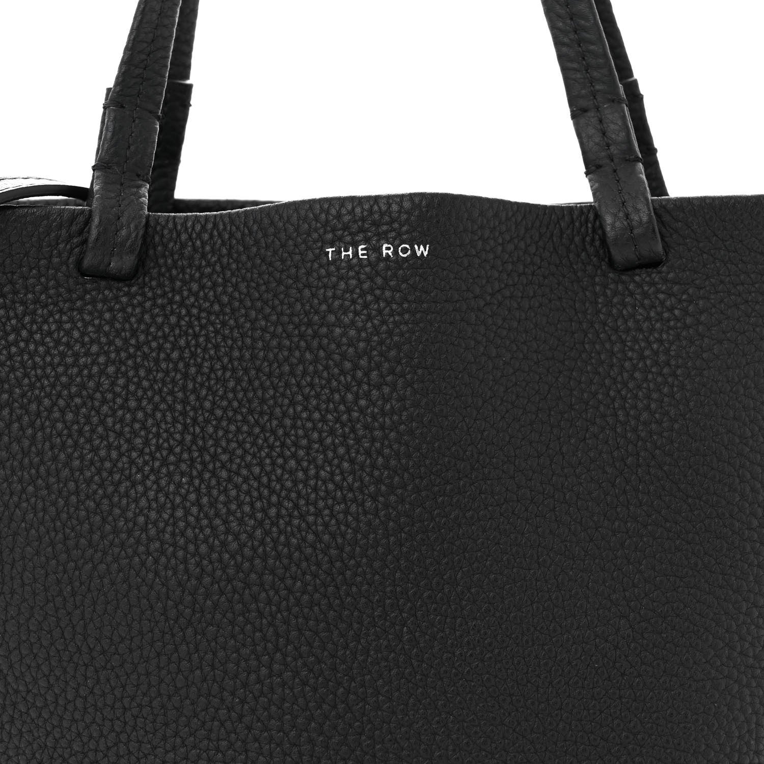The Row Grained Calfskin Small Park Tote Black 8 of 12