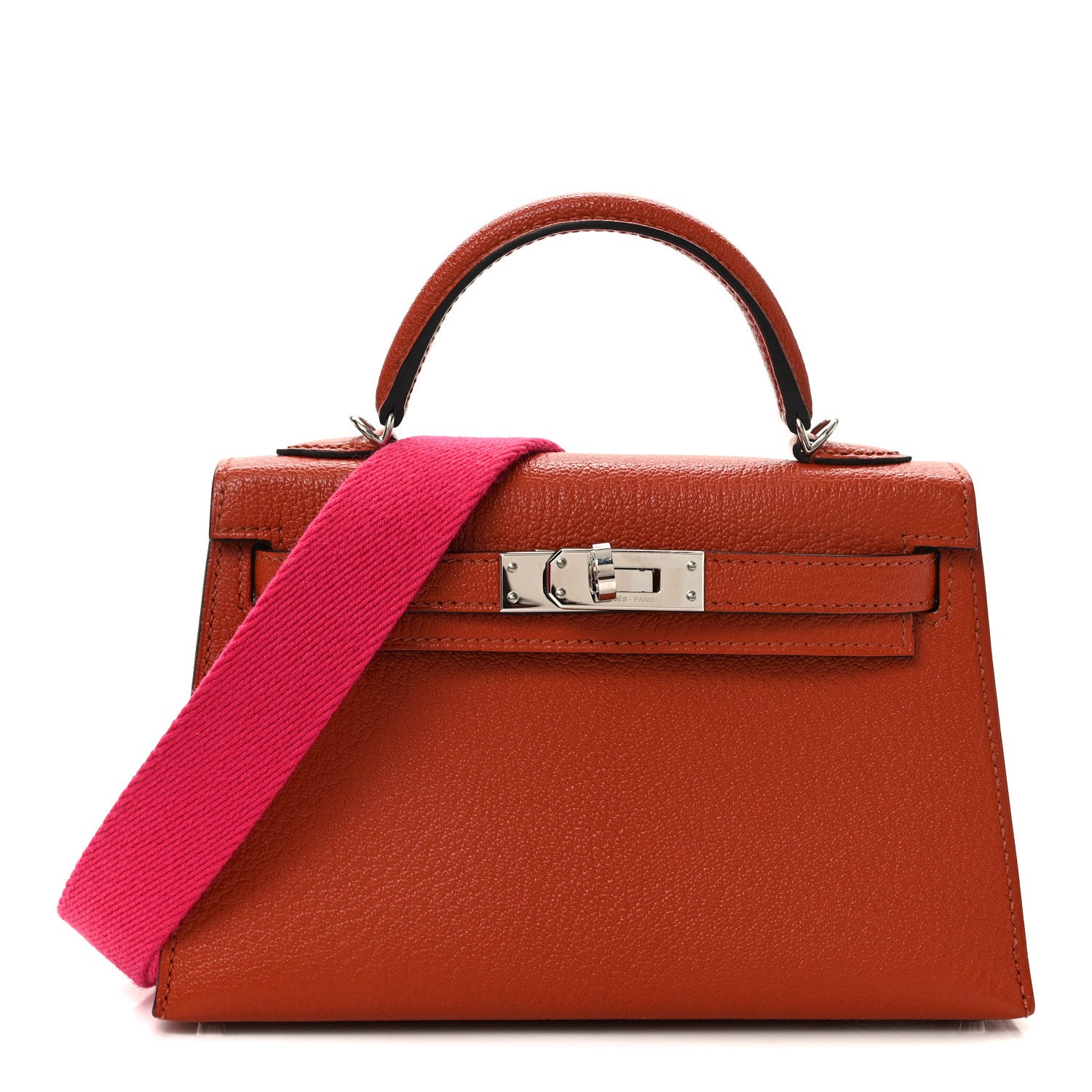 Hermes Chevre Mysore Mini Kelly Sellier 20 Cuivre Rose Mexico 1 of 14