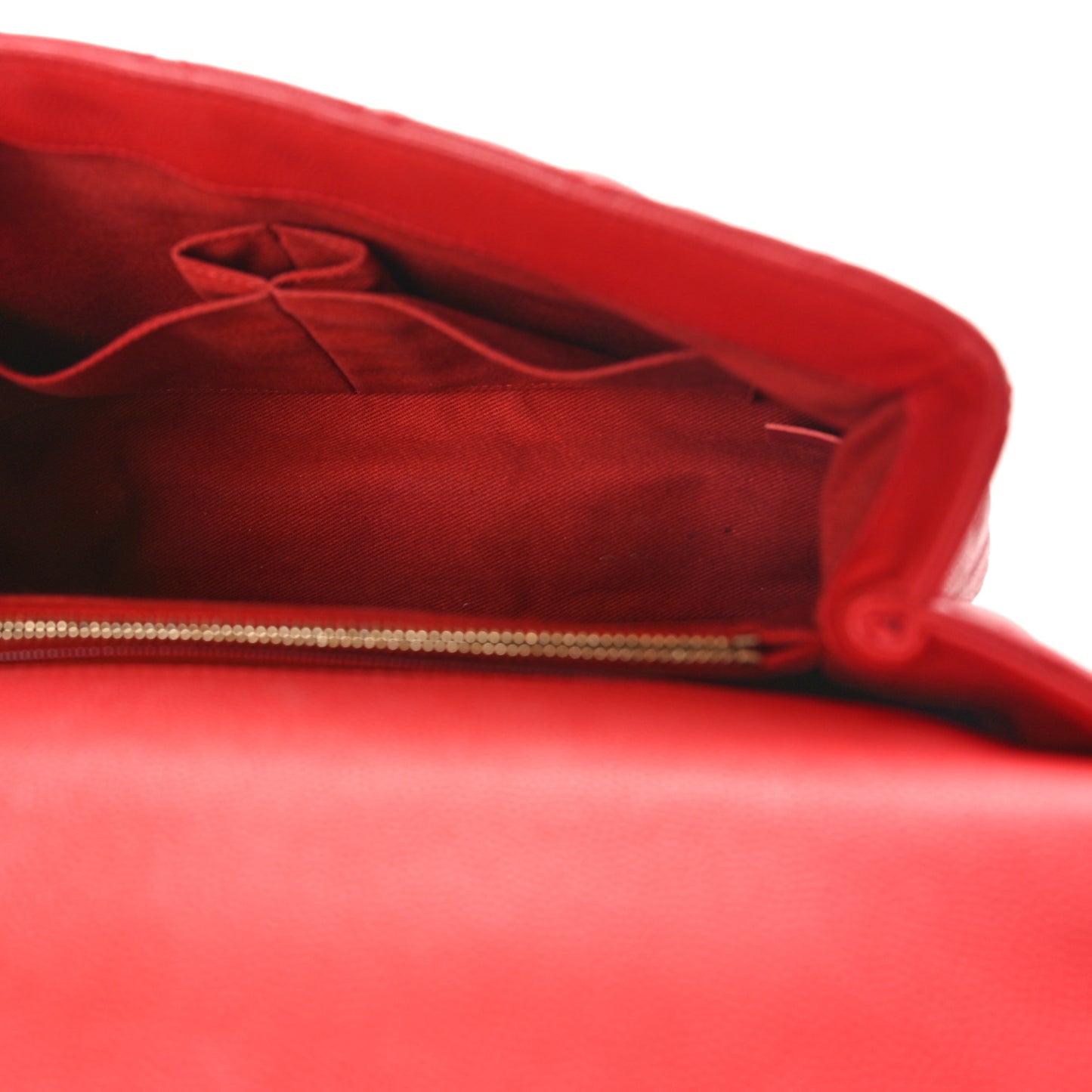 Caviar Quilted Small Coco Handle Flap Red