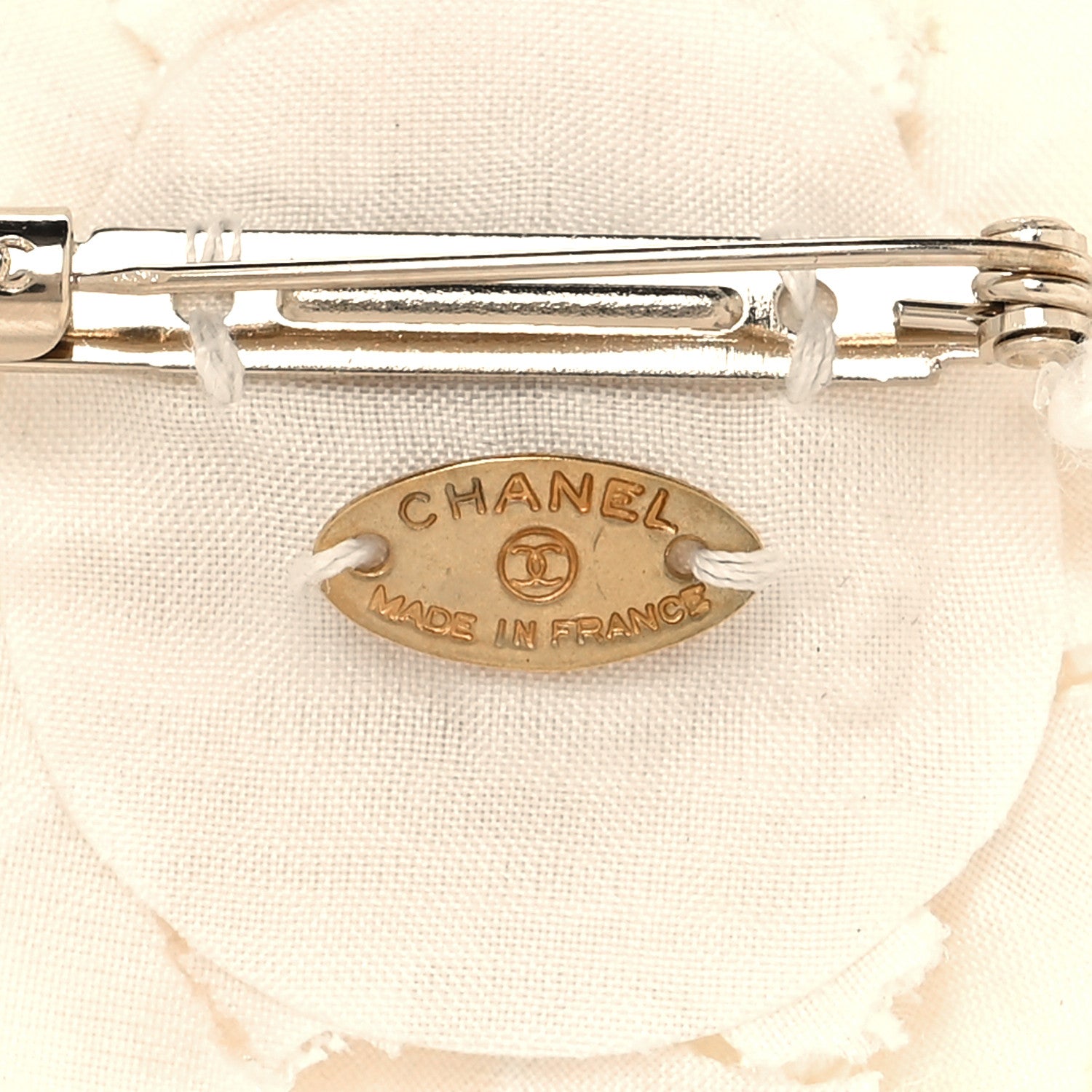 Chanel Lace Camellia Brooch White Rose 3 of 4
