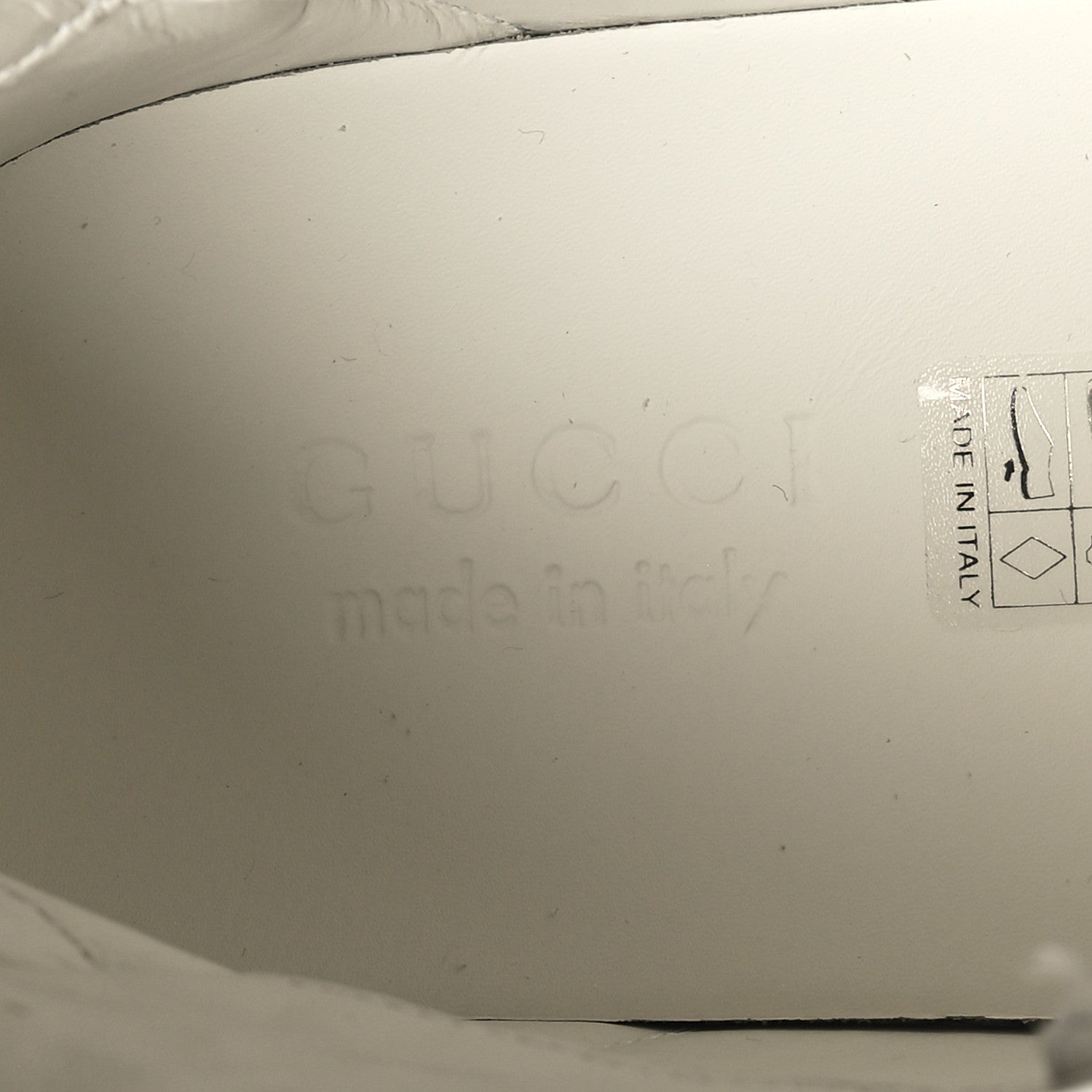 Gucci Calfskin Web Wolf Removable Patches Mens Ace High Top Sneakers 8.5 White 8 of 9