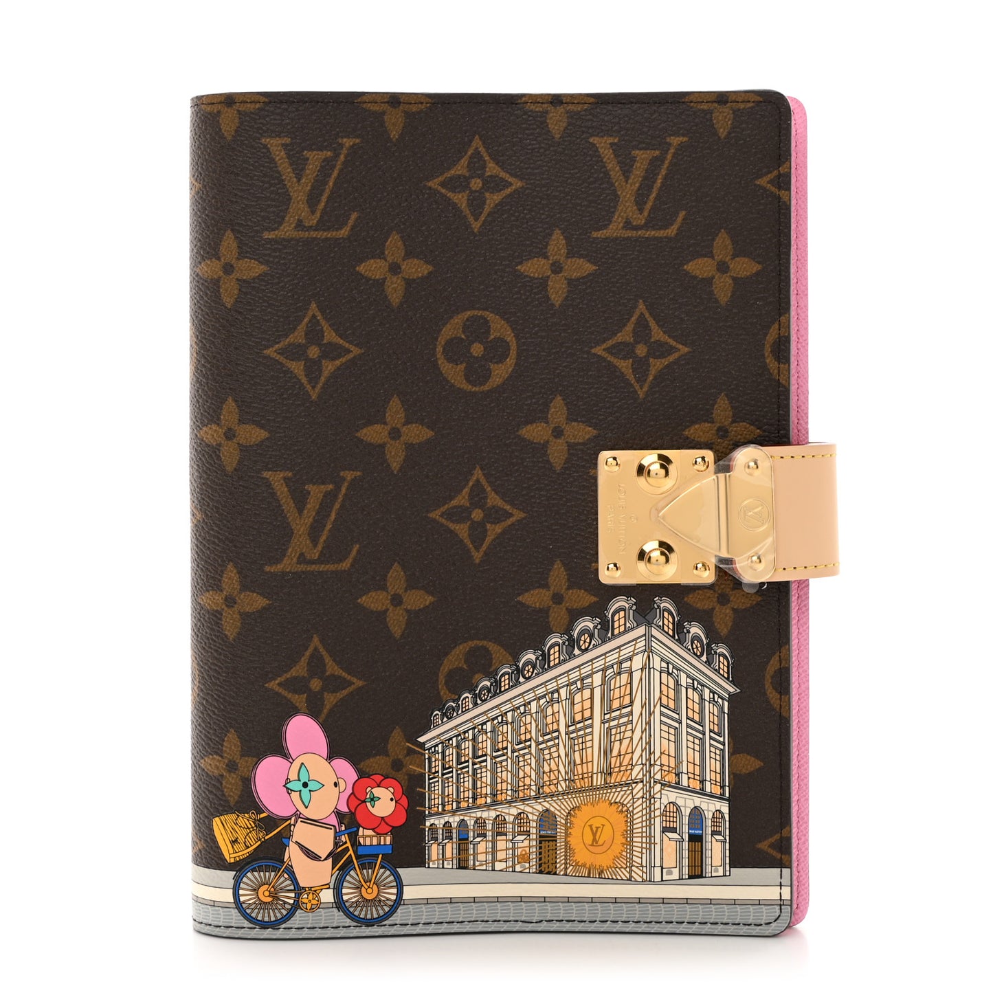 Monogram 2022 Christmas Animation Paris Notebook Cover Pink