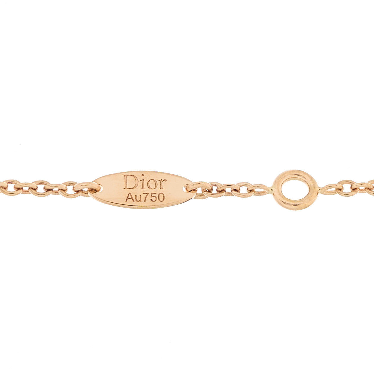 Christian Dior 18K Rose Gold Diamond XS Rose Des Vents Necklace 5 of 6