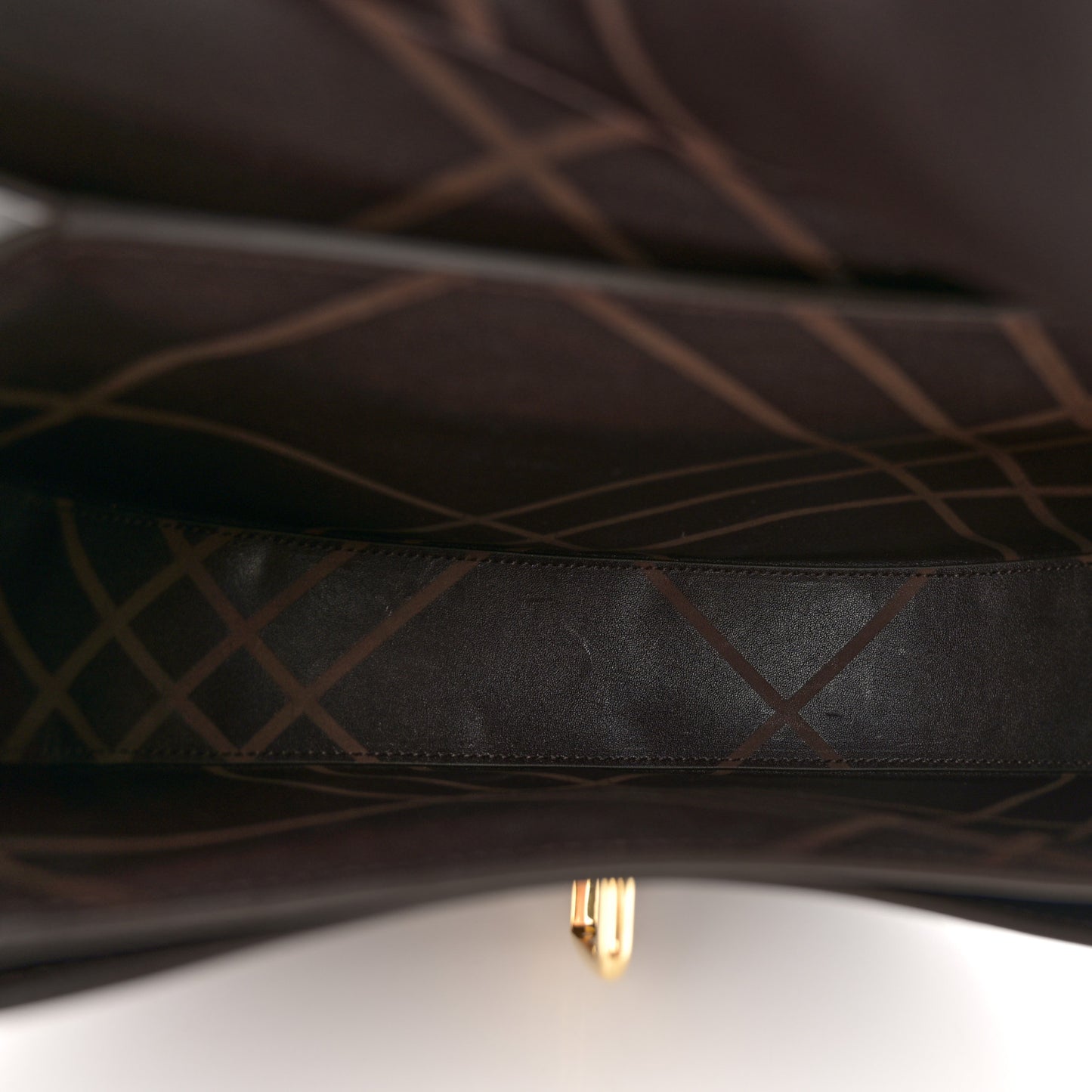 Calfskin Medium Rocking Horse Crossbody Brown