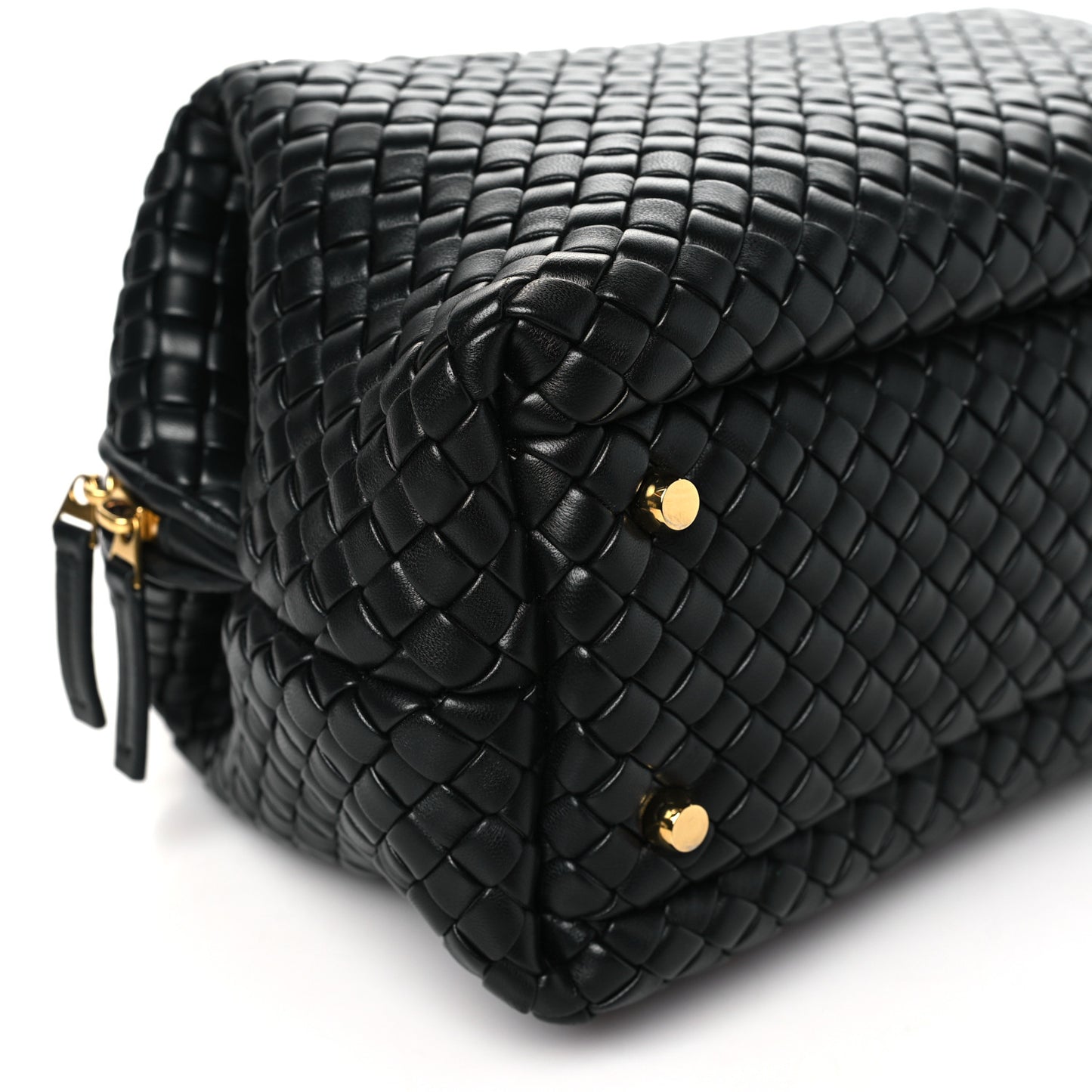 Nappa Intrecciato Medium Bauletto Black