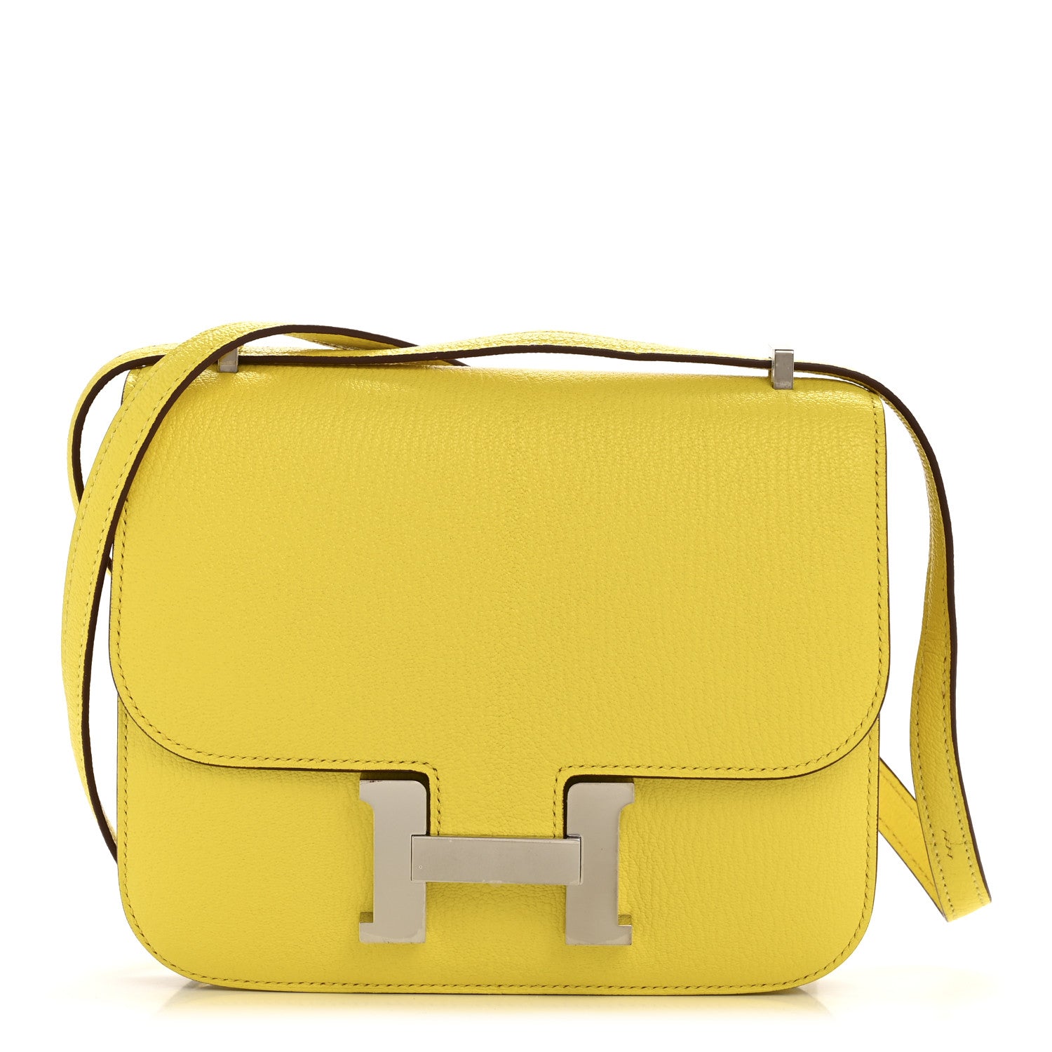 Hermes Chevre Mysore Constance 18 Jaune Citron 1775455 – FASHIONPHILE