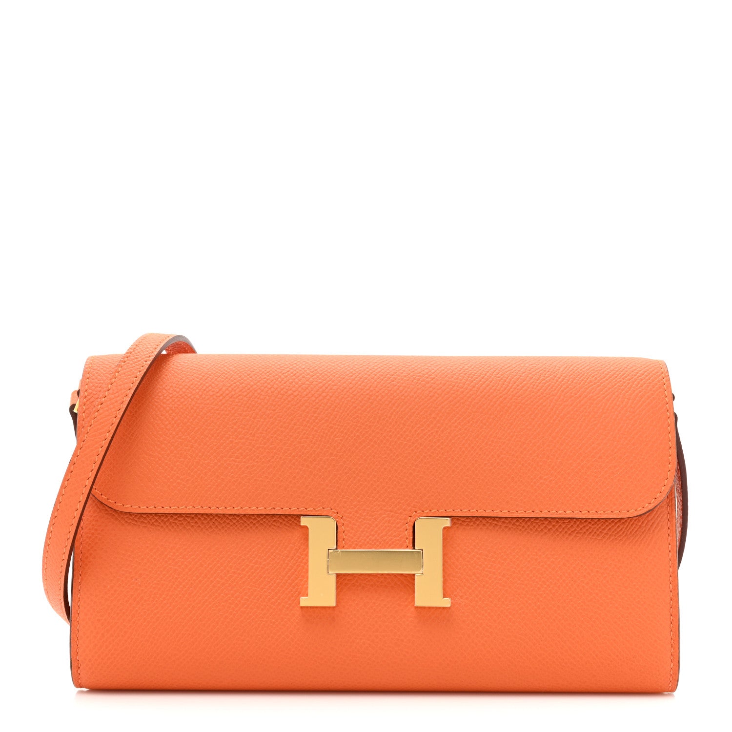 Hermes Epsom Constance Long Wallet To Go Wallet Orange 1 of 10