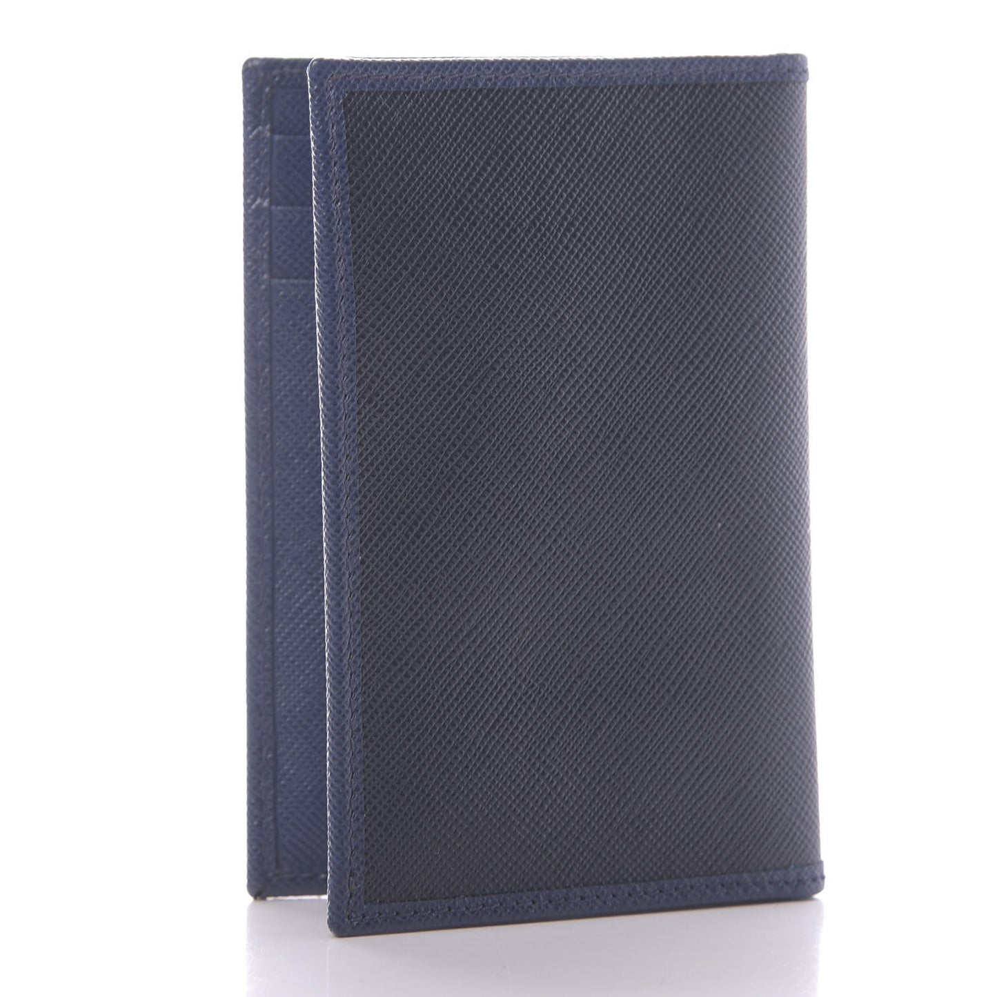 Saffiano Bi-Fold Card Holder Baltico Bleuette