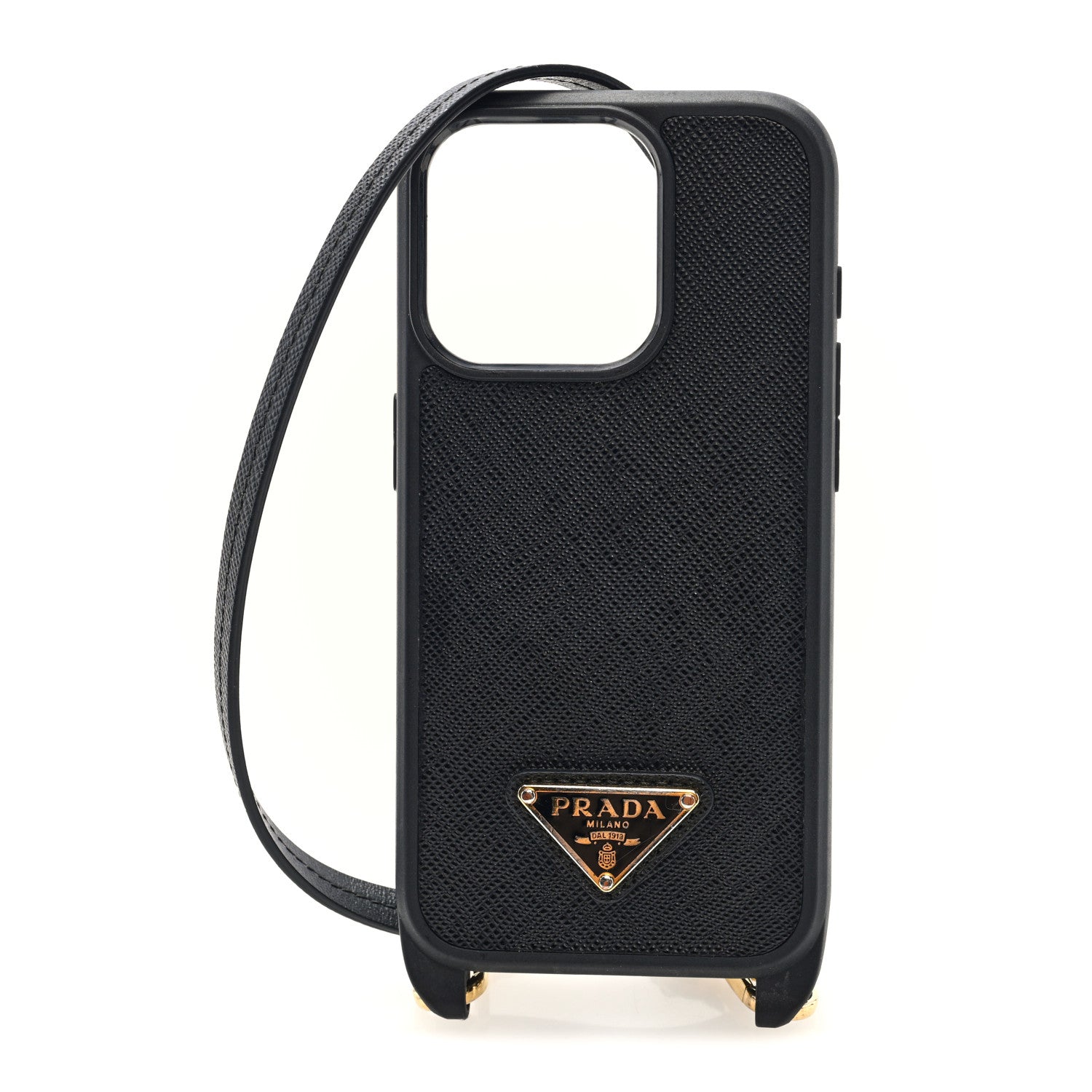 Prada Brand-Plaque Saffiano Leather iPhone 15 Pro Prada Brand-Plaque Saffiano Leather iPhone 15 Pro
