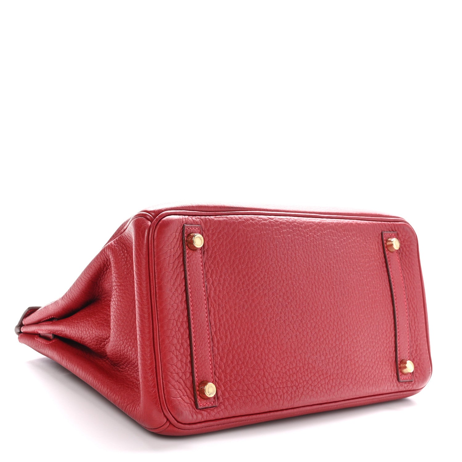 Hermes Taurillon Clemence Birkin 30 Rouge Garance 4 of 12