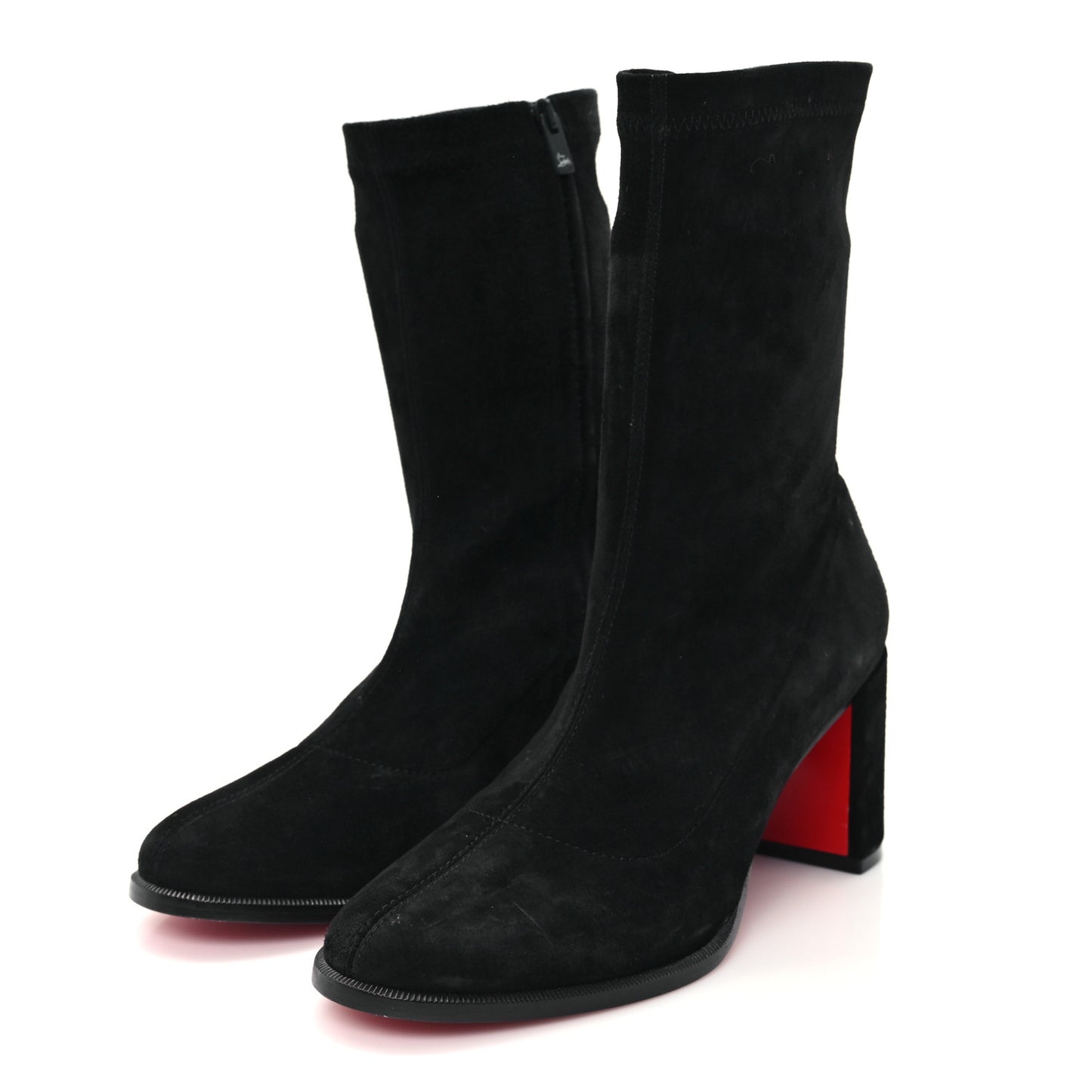 Suede Stretchadoxa Ankle Bootie 35 Black