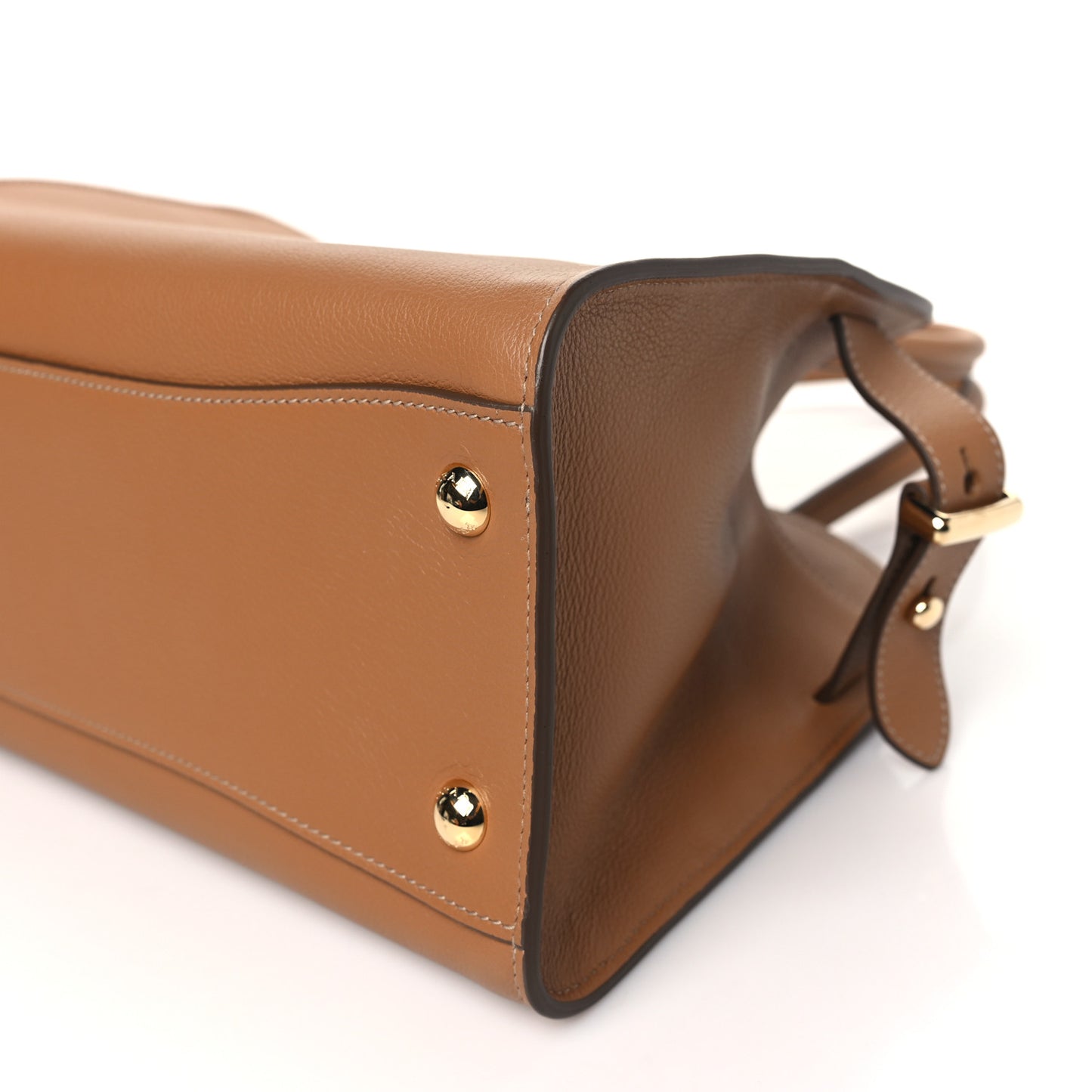 Soft Grain Calfskin Medium Tote Bag Caramel