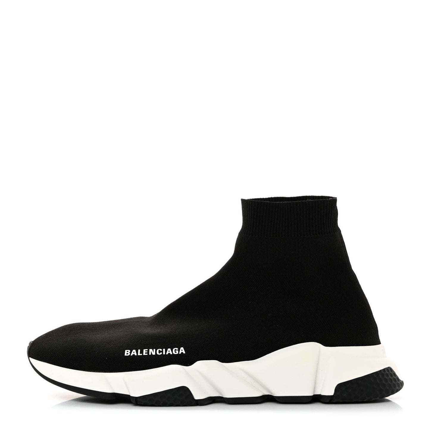 Neoprene Knit Mens Speed Sneakers 44 Black White