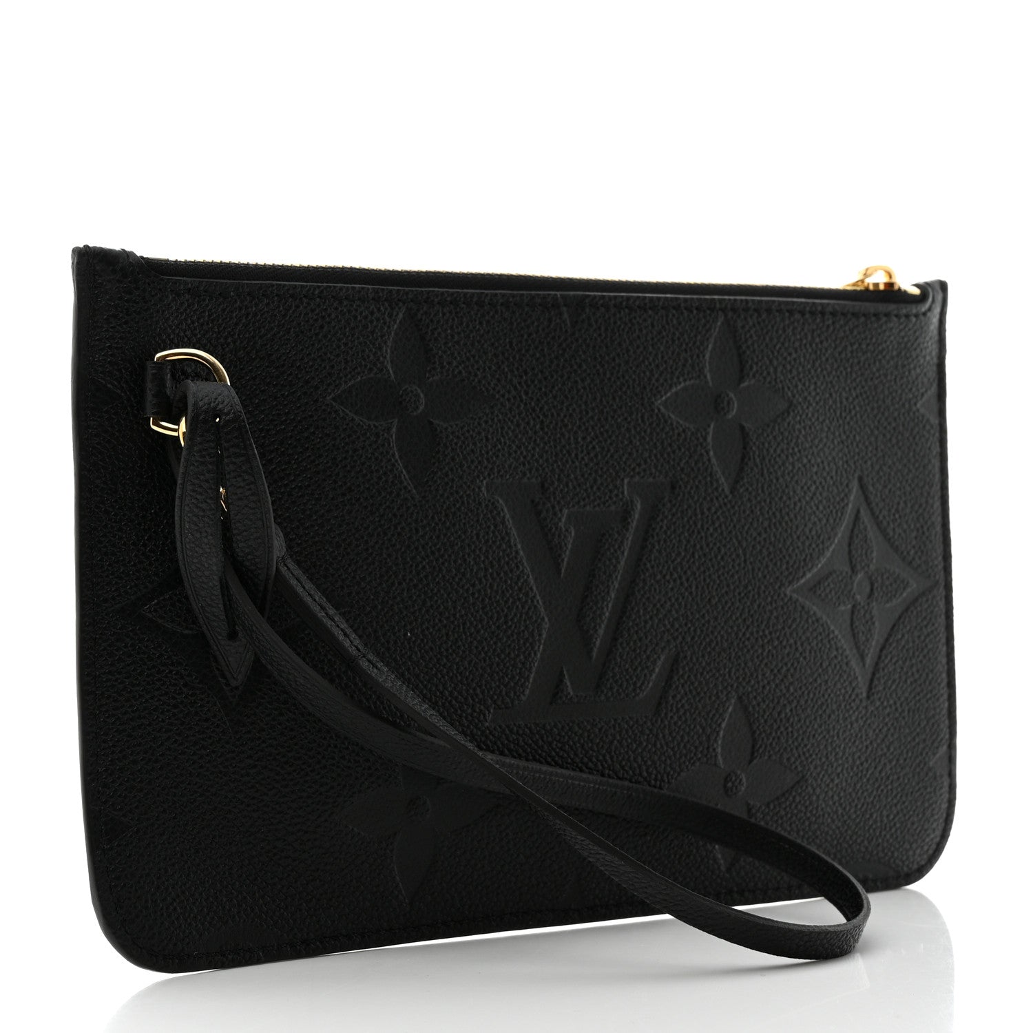 Louis Vuitton Empreinte Monogram Giant Neverfull MM Pochette Black 3 of 6
