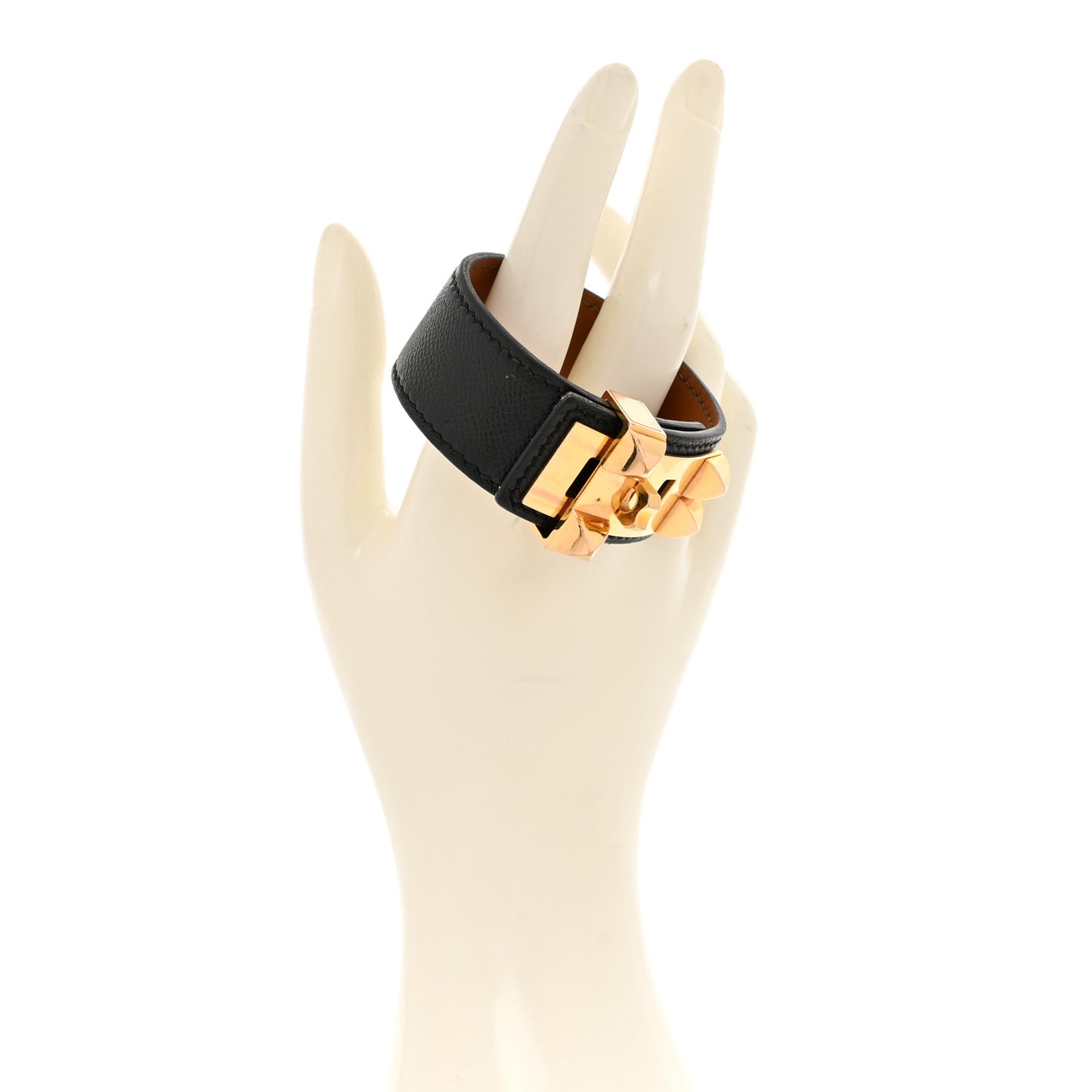 Madame Calfskin Collier De Chien CDC 24 Bracelet T2 Black