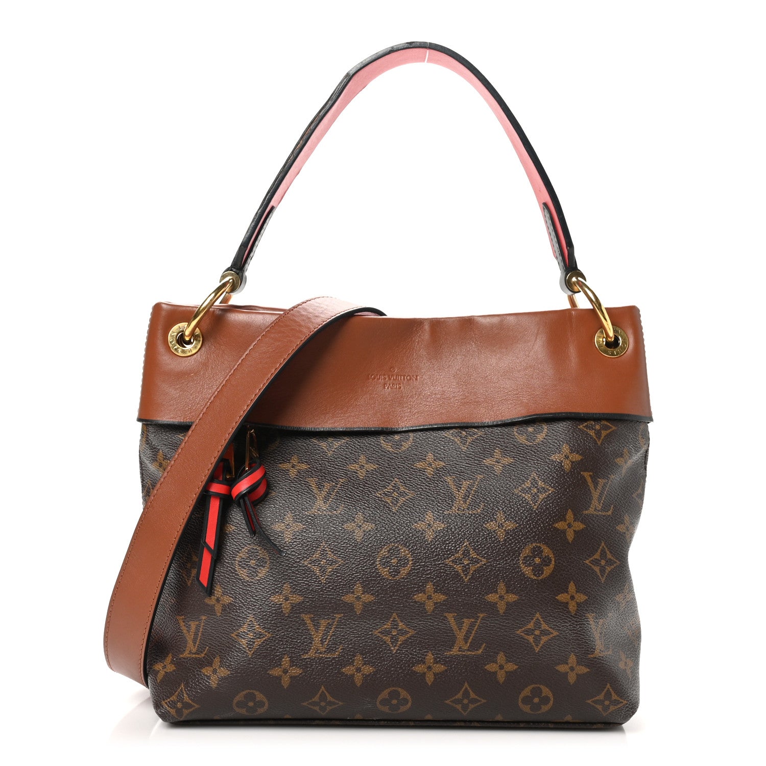 Louis Vuitton Monogram Tuileries Besace Caramel Rouge 1 of 13