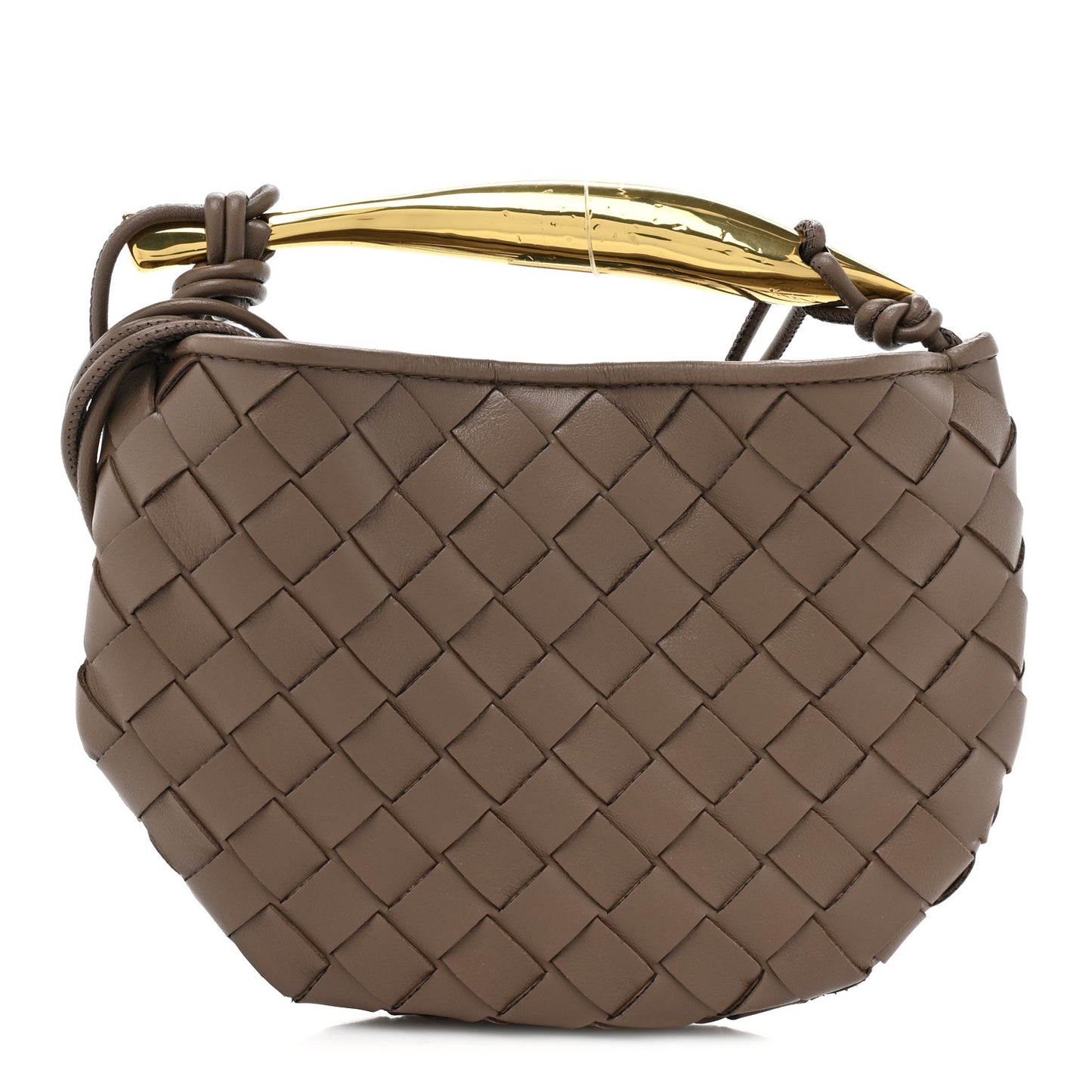 Nappa Intrecciato Mini Sardine Bag Taupe Grey