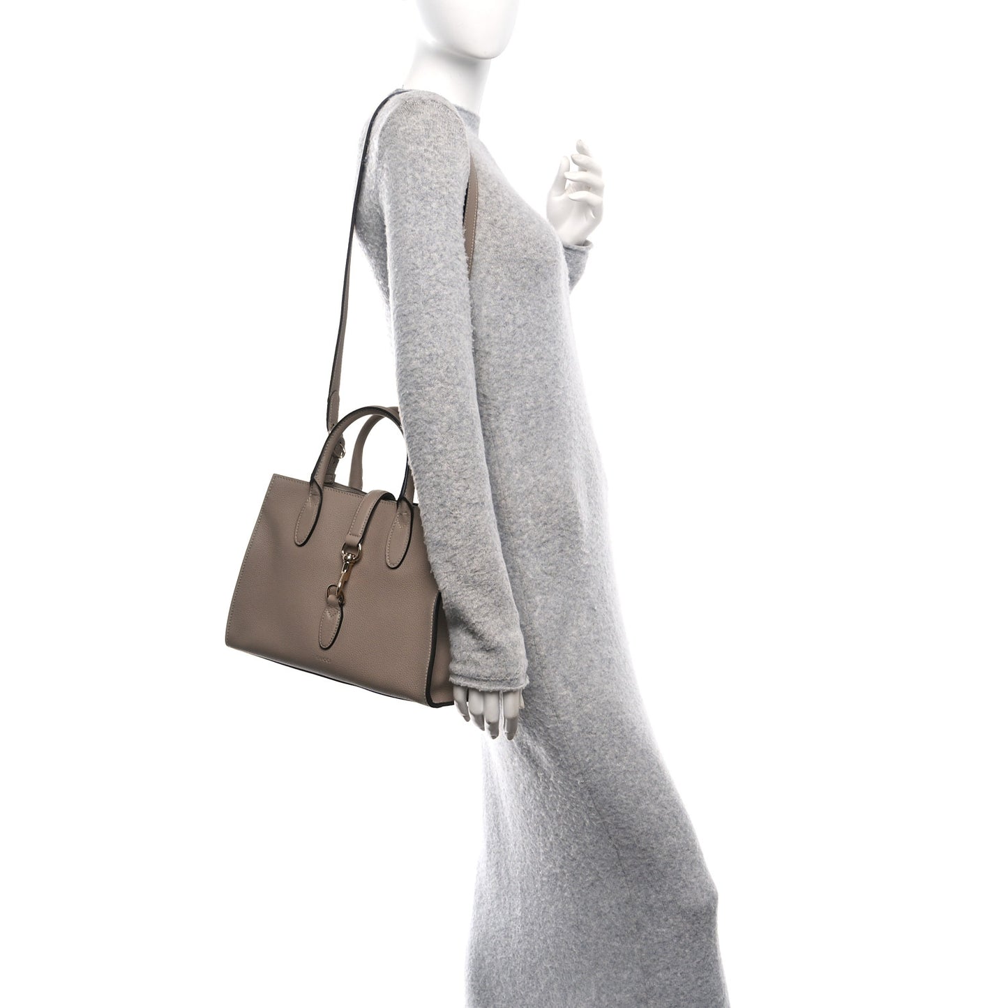 Grand Prix Calfskin Medium Hook Tote Rocky