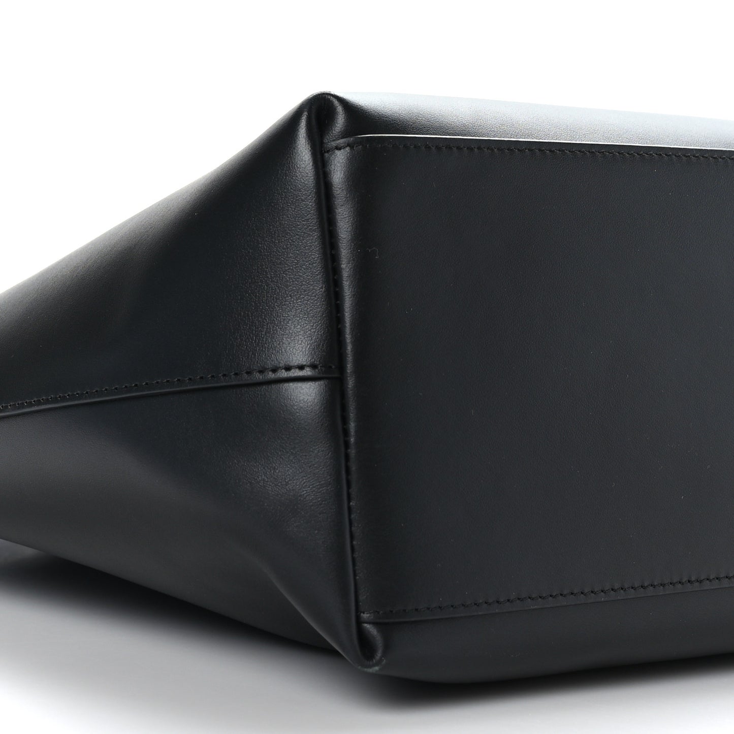 Calfskin DG Logo Shopper Tote Black