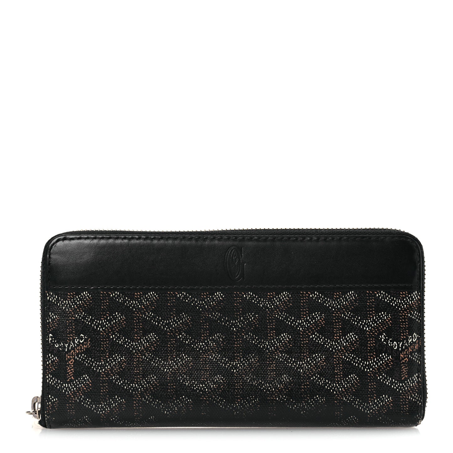 Goyardine Matignon Zip Around GM Wallet Black