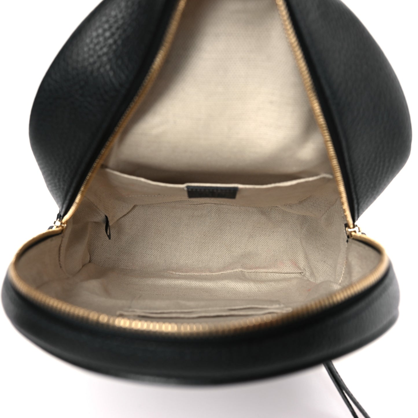 Pebbled Calfskin Soho Chain Backpack Black