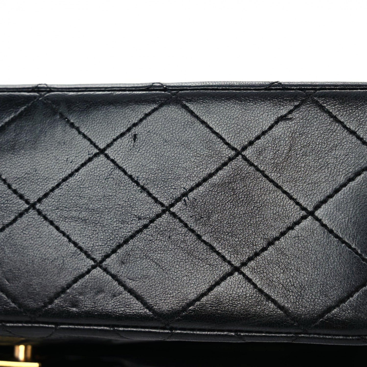 Chanel Lambskin Quilted Medium Double Flap Black 17 of 20