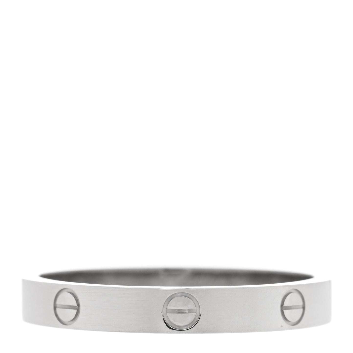 18K White Gold 3.5mm LOVE Wedding Band Ring 70 13