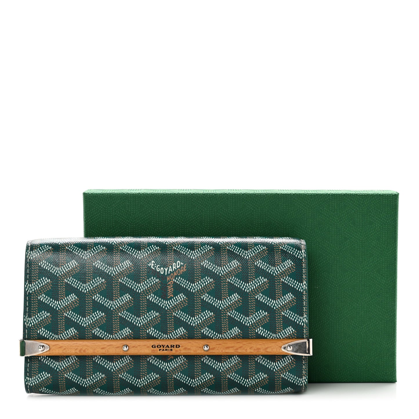 Goyardine Monte Carlo Mini Phone Case Green