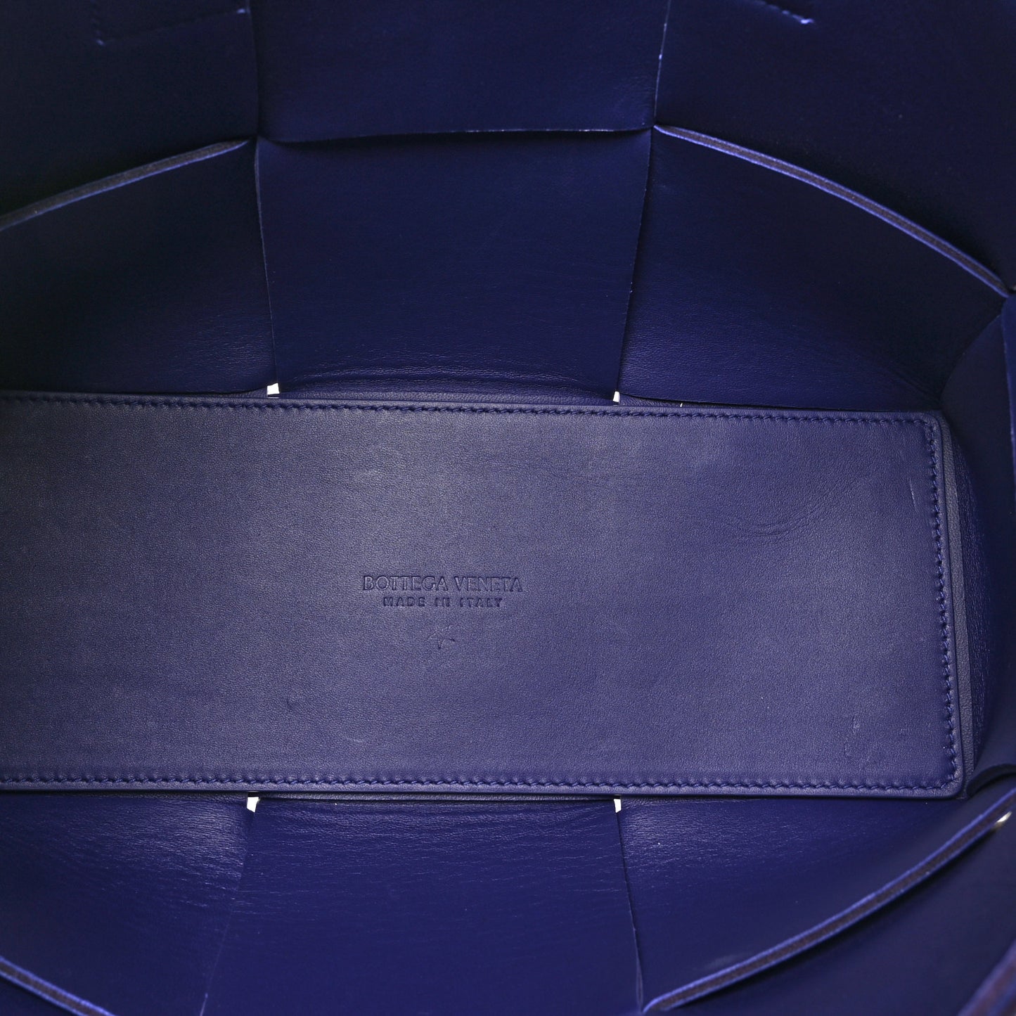 Smooth Calfskin Intrecciato Small Arco Tote Unicorn