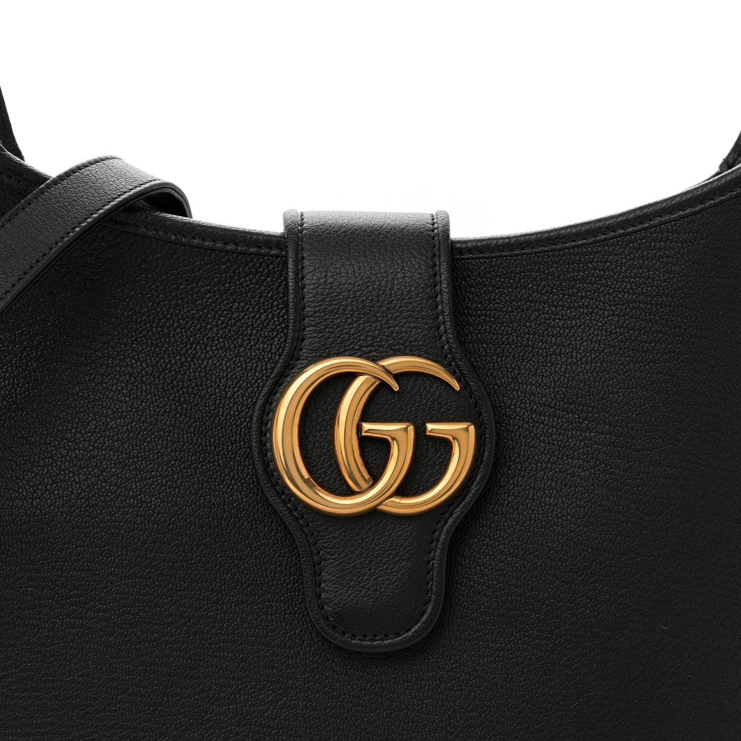 Gucci Goatskin Medium Aphrodite Shoulder Bag Black 8 of 11