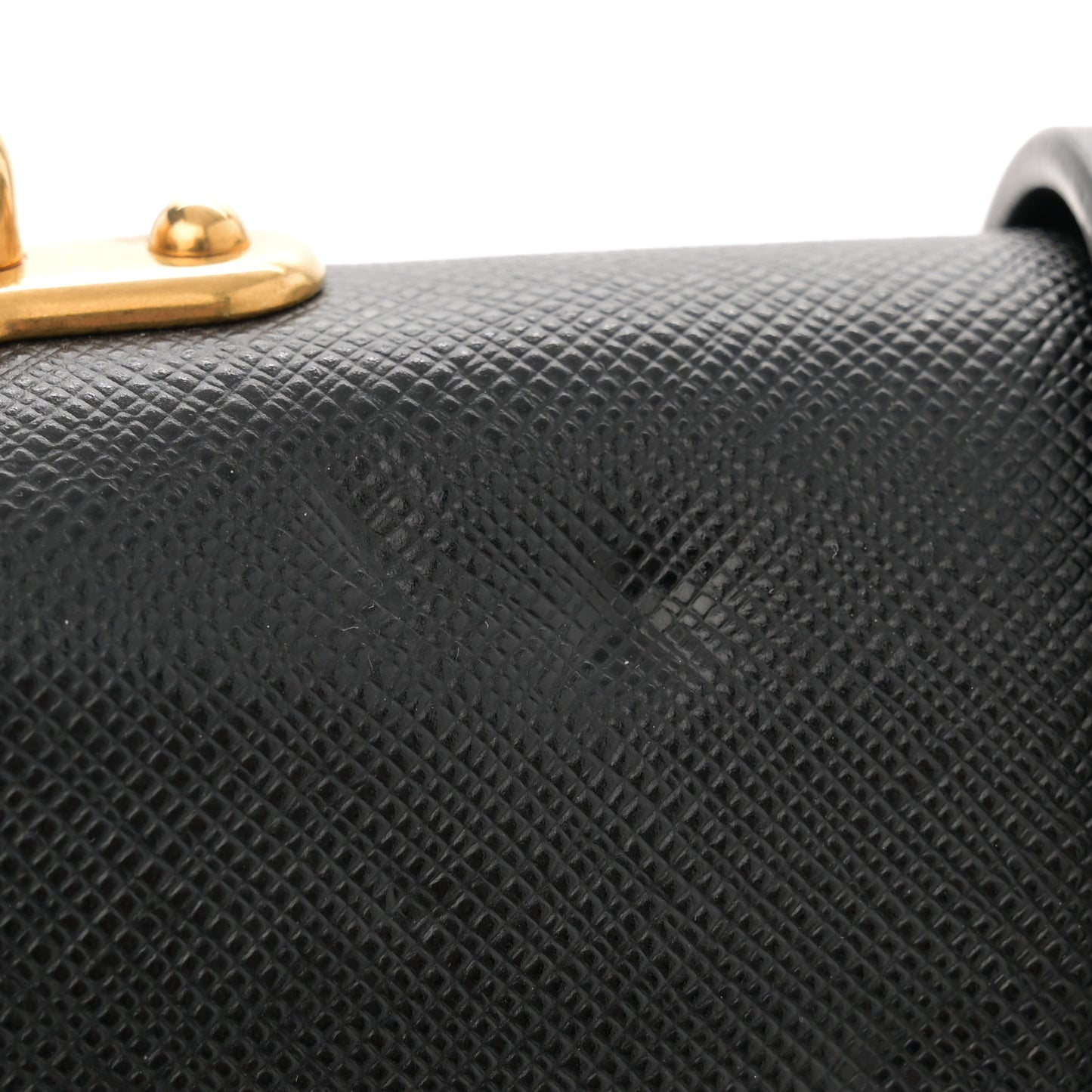 City Calfskin Saffiano Cahier Bag White Black