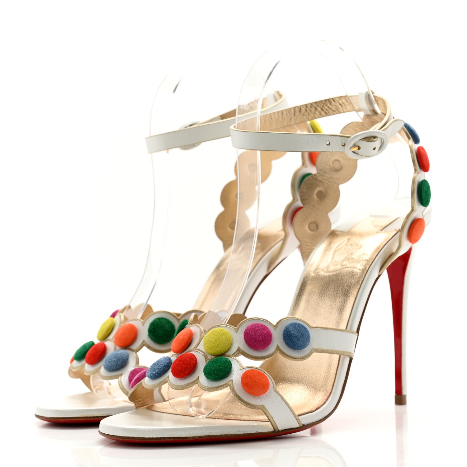 Christian Louboutin Calfskin Smartissima 100 Pumps 38.5 Multicolor 3 of 10