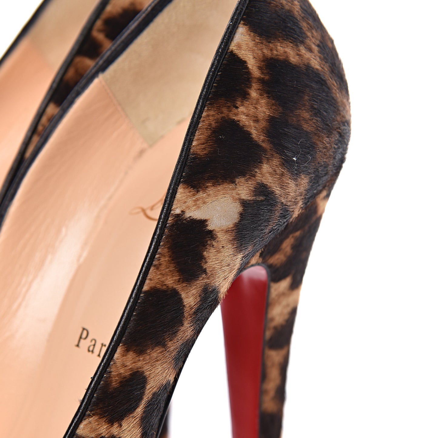 Calf Hair Leopard Print Daffodile 160 Pumps 40 Black